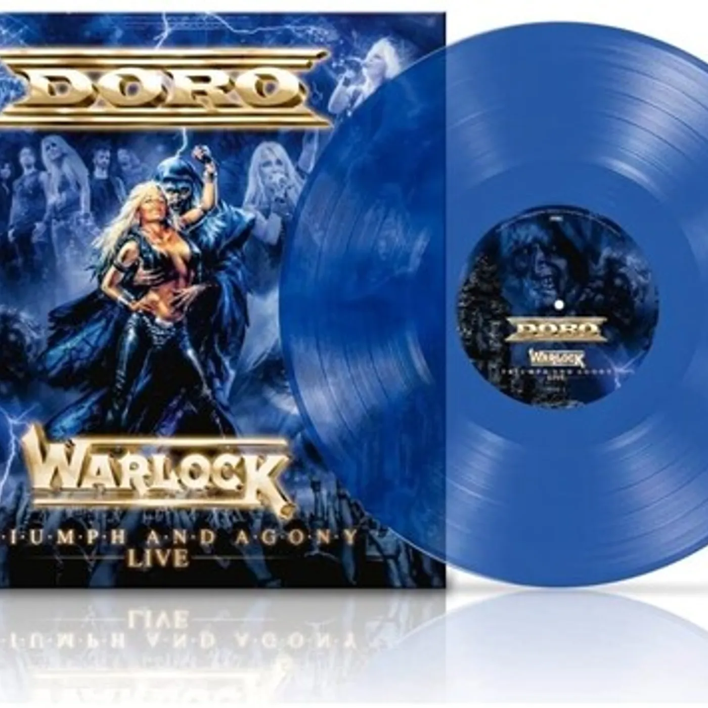Doro Warlock - Triumph & Agony Live - Clear Blue Vinyl Record