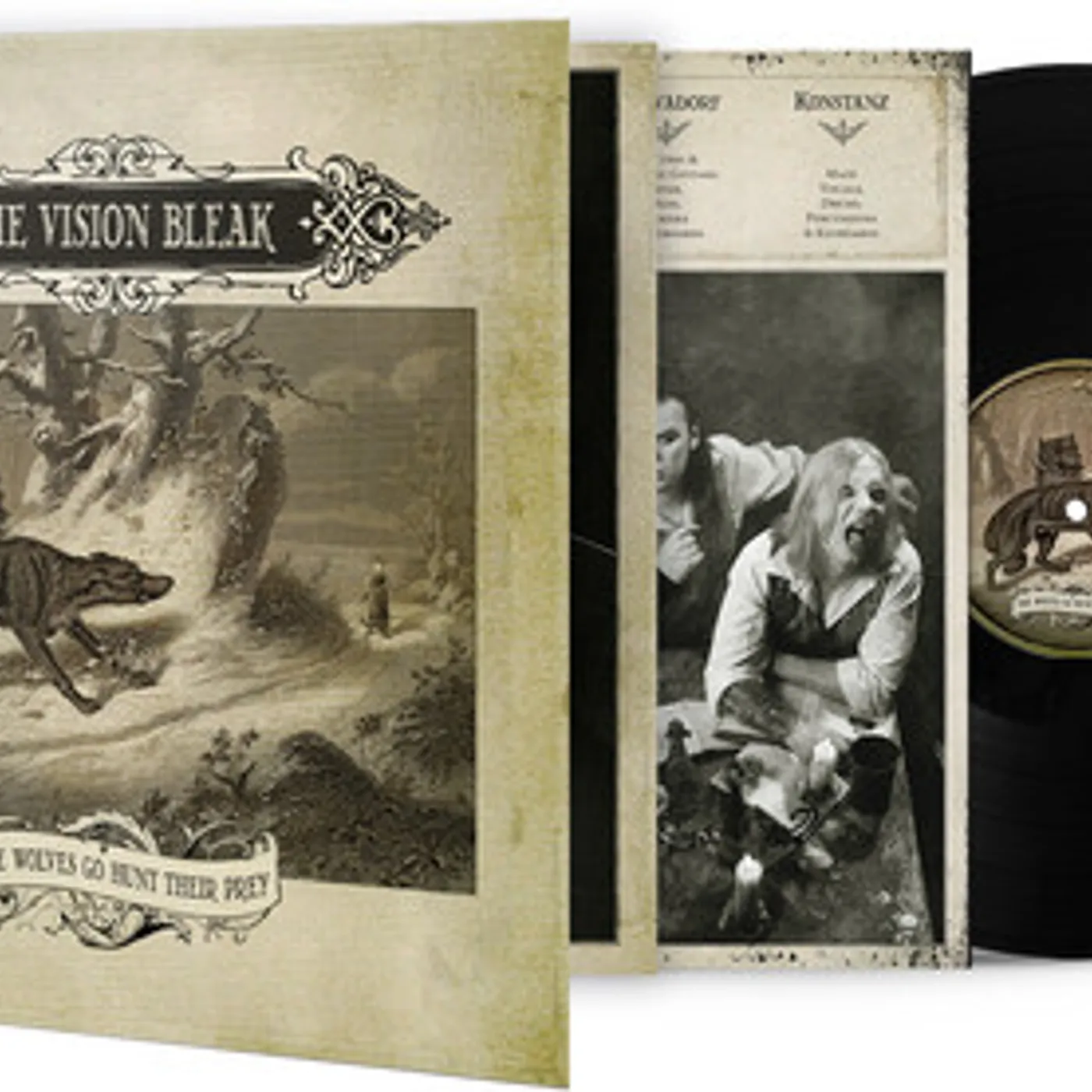 The Vision Bleak WOLVES GO HUNT THEIR PREY Vinyl Record