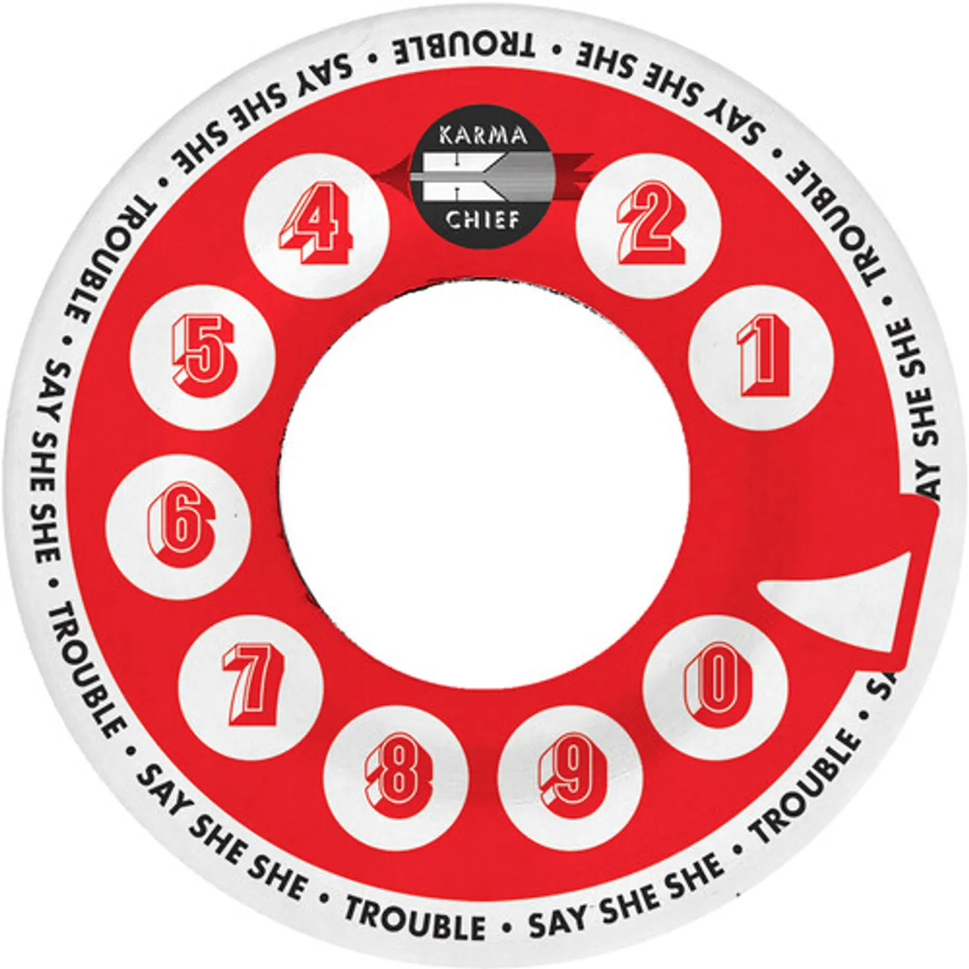 Say She She TROUBLE / IN MY HEAD - OPAQUE RED Vinyl Record