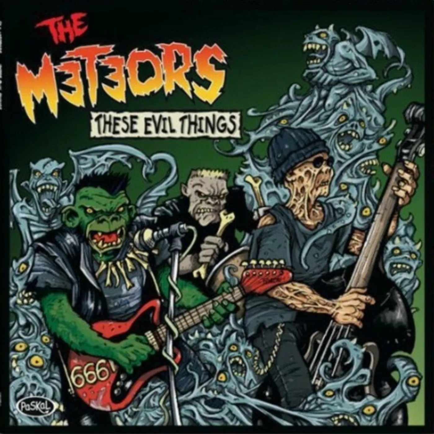 The Meteors THESE EVIL THINGS Vinyl Record