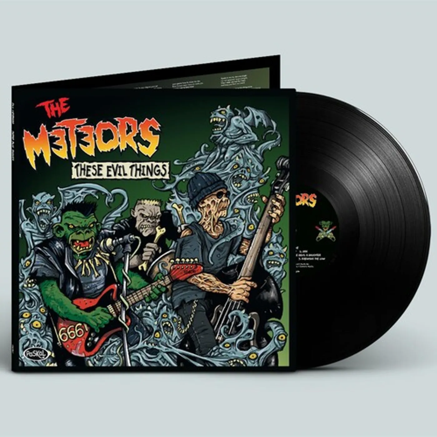 The Meteors THESE EVIL THINGS Vinyl Record