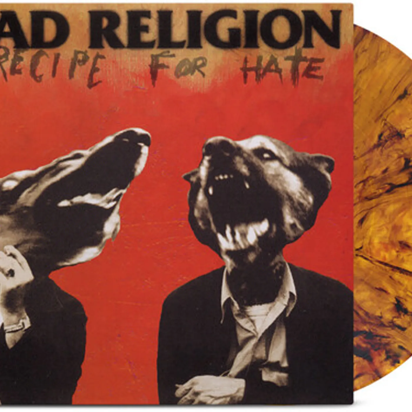 Bad Religion RECIPE FOR HATE - ANNIVERSARY EDITION - TIGERS EYE Vinyl Record
