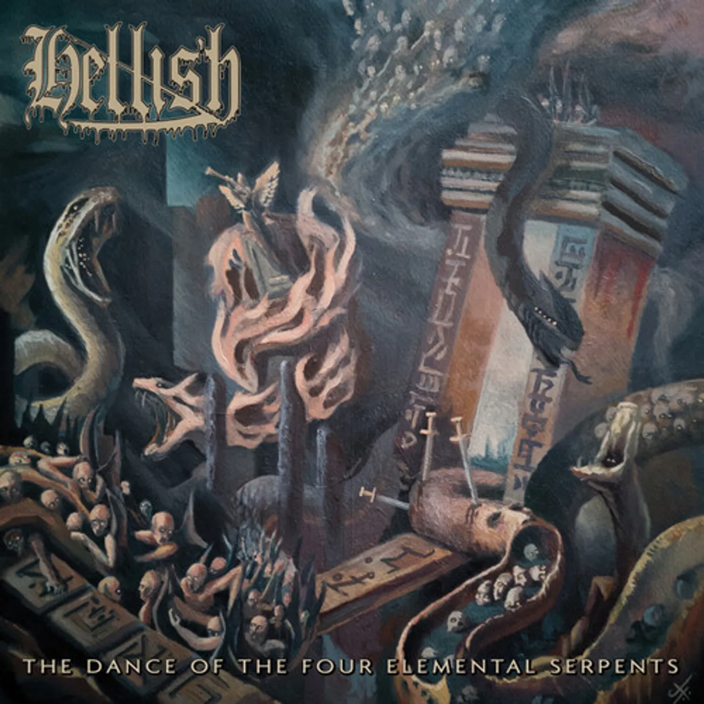 Hellish DANCE OF THE FOUR ELEMENTAL SERPENTS CD