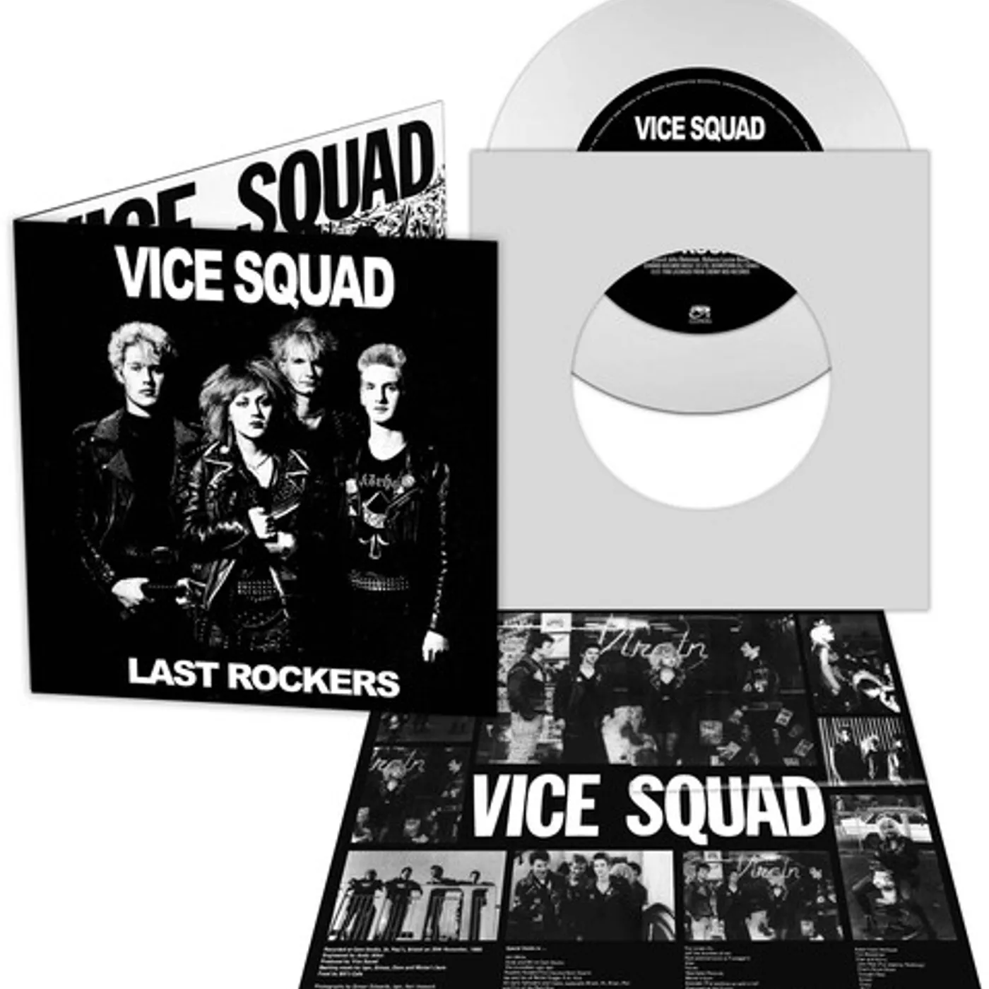 Vice Squad LAST ROCKERS - WHITE Vinyl Record