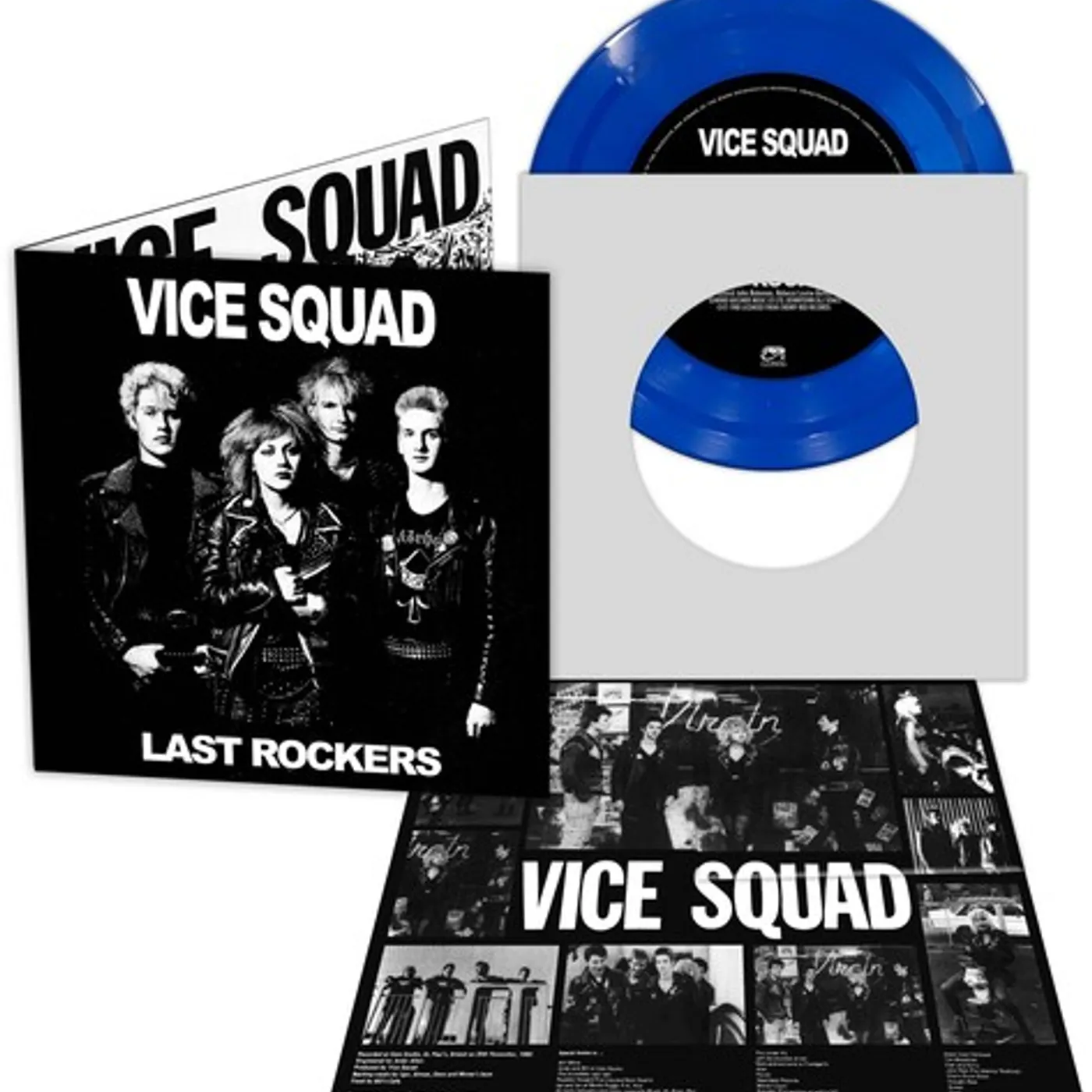 Vice Squad LAST ROCKERS - BLUE Vinyl Record
