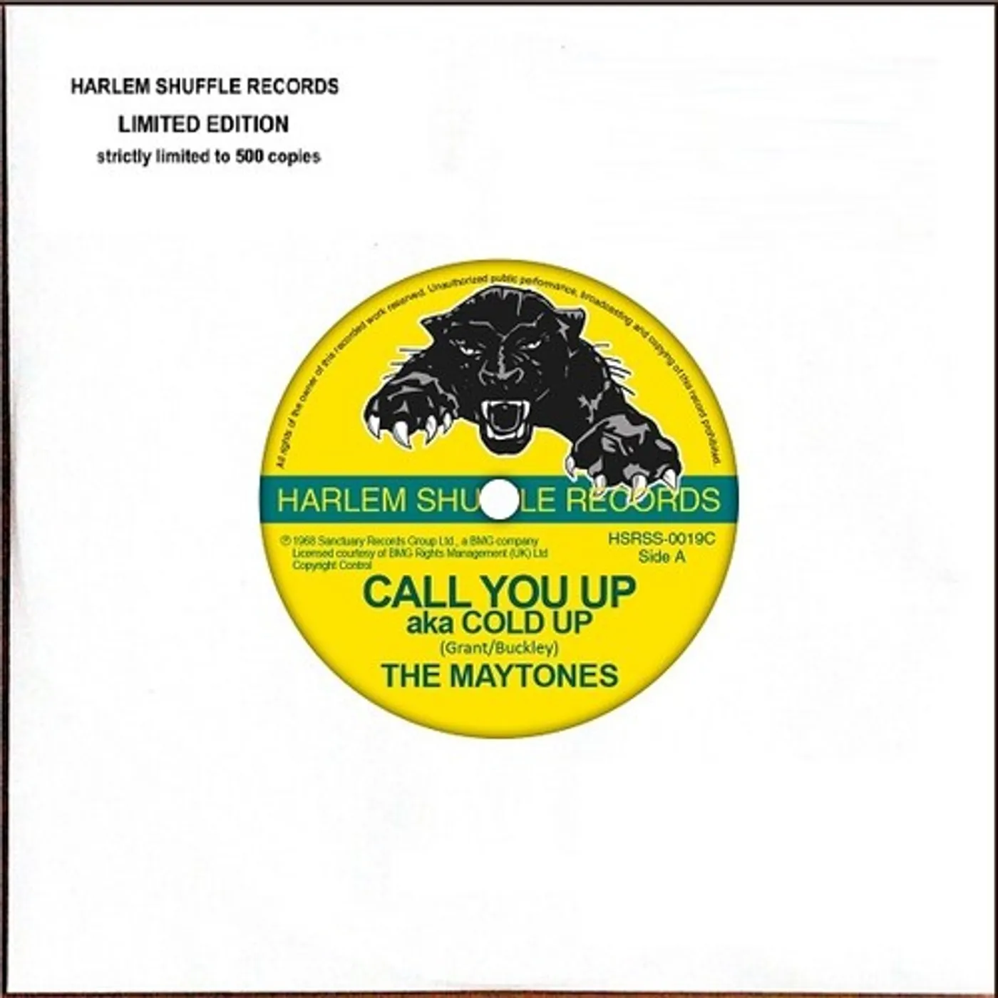 The Maytones CALL YOU UP / BARRABUS Vinyl Record