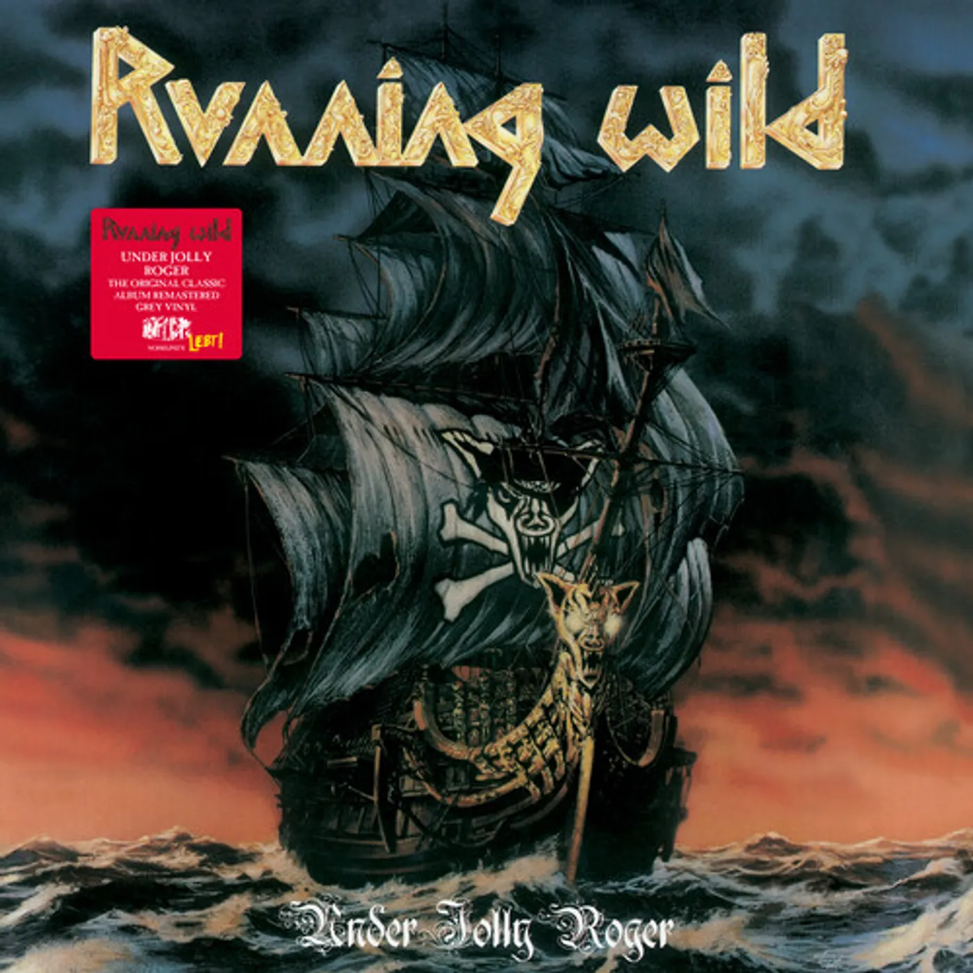 Running Wild UNDER JOLLY ROGER Vinyl Record