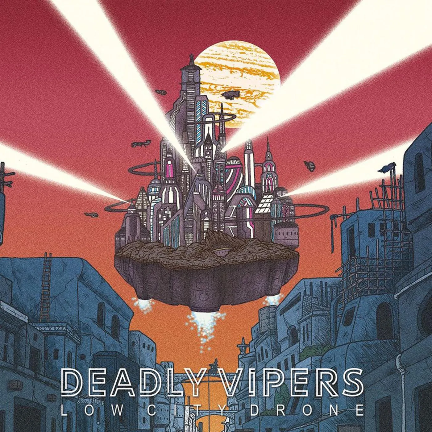 Deadly Vipers LOW CITY DRONE Vinyl Record