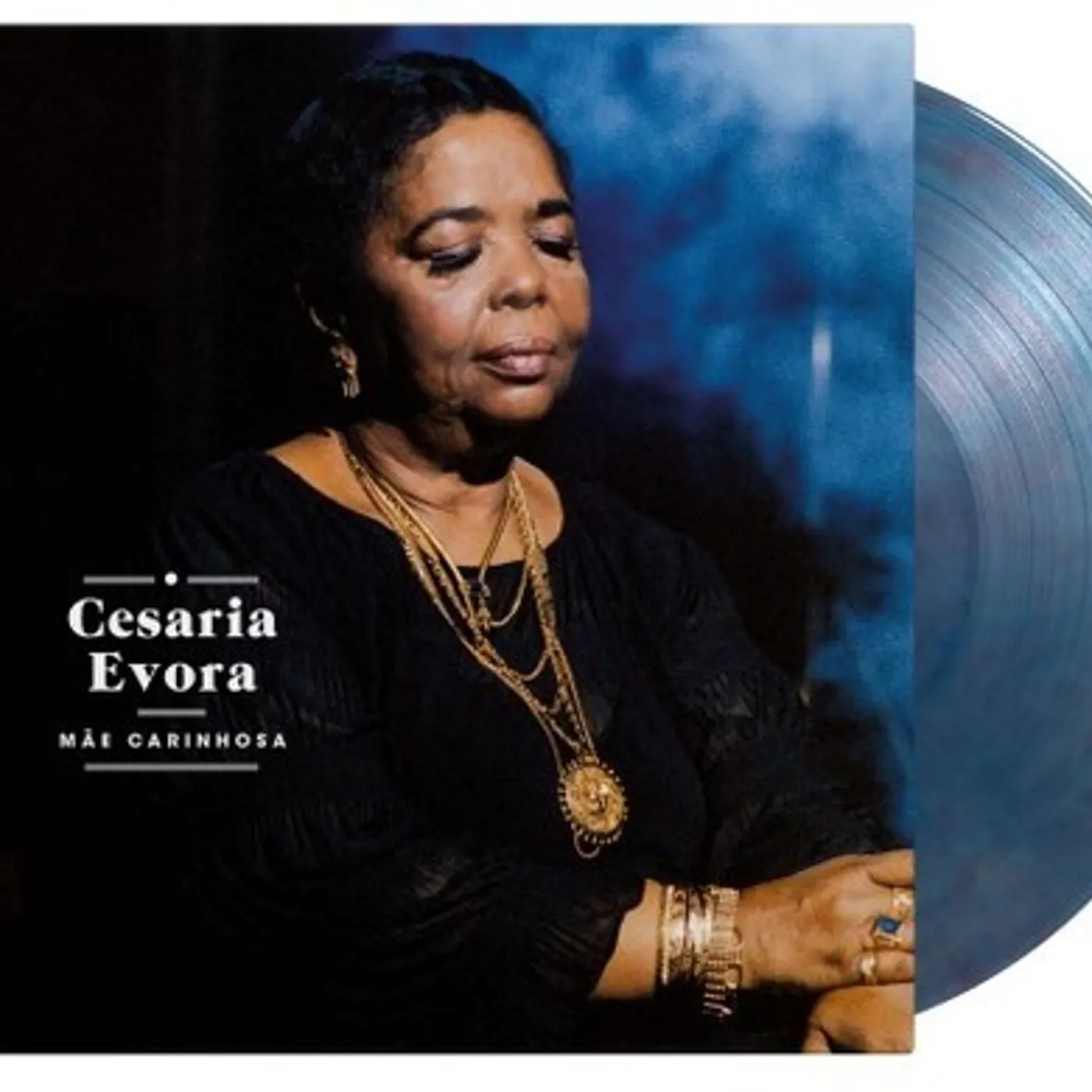 Cesária Evora Mae Carinhosa (Blue & Red) Vinyl Record