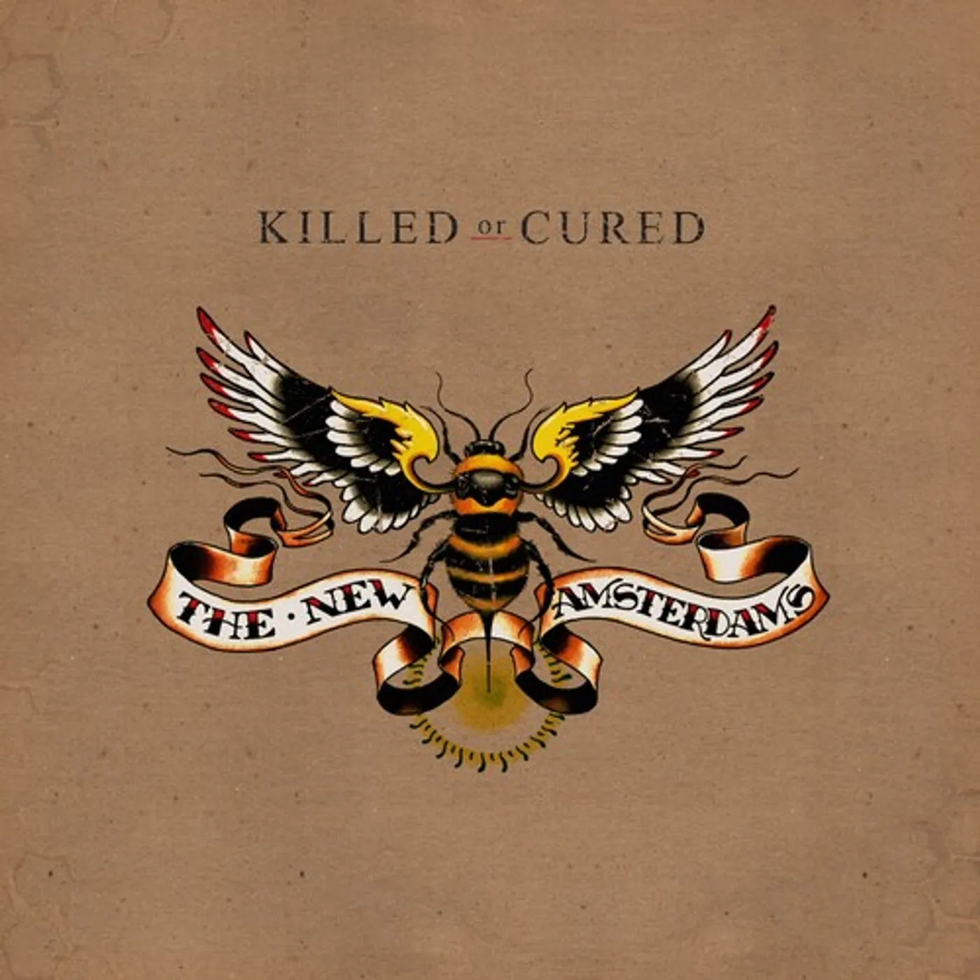 The New Amsterdams KILLED OR CURED - BROWN & WHITE Vinyl Record