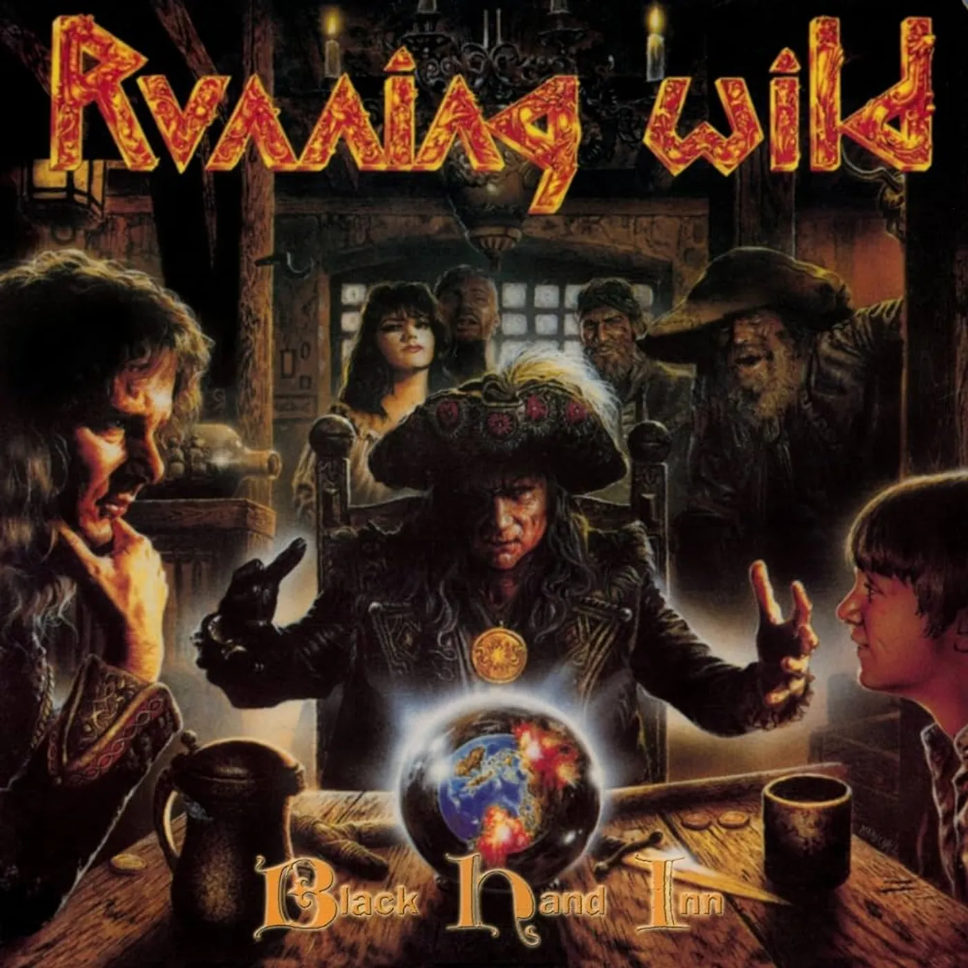 Running Wild BLACK HAND INN Vinyl Record