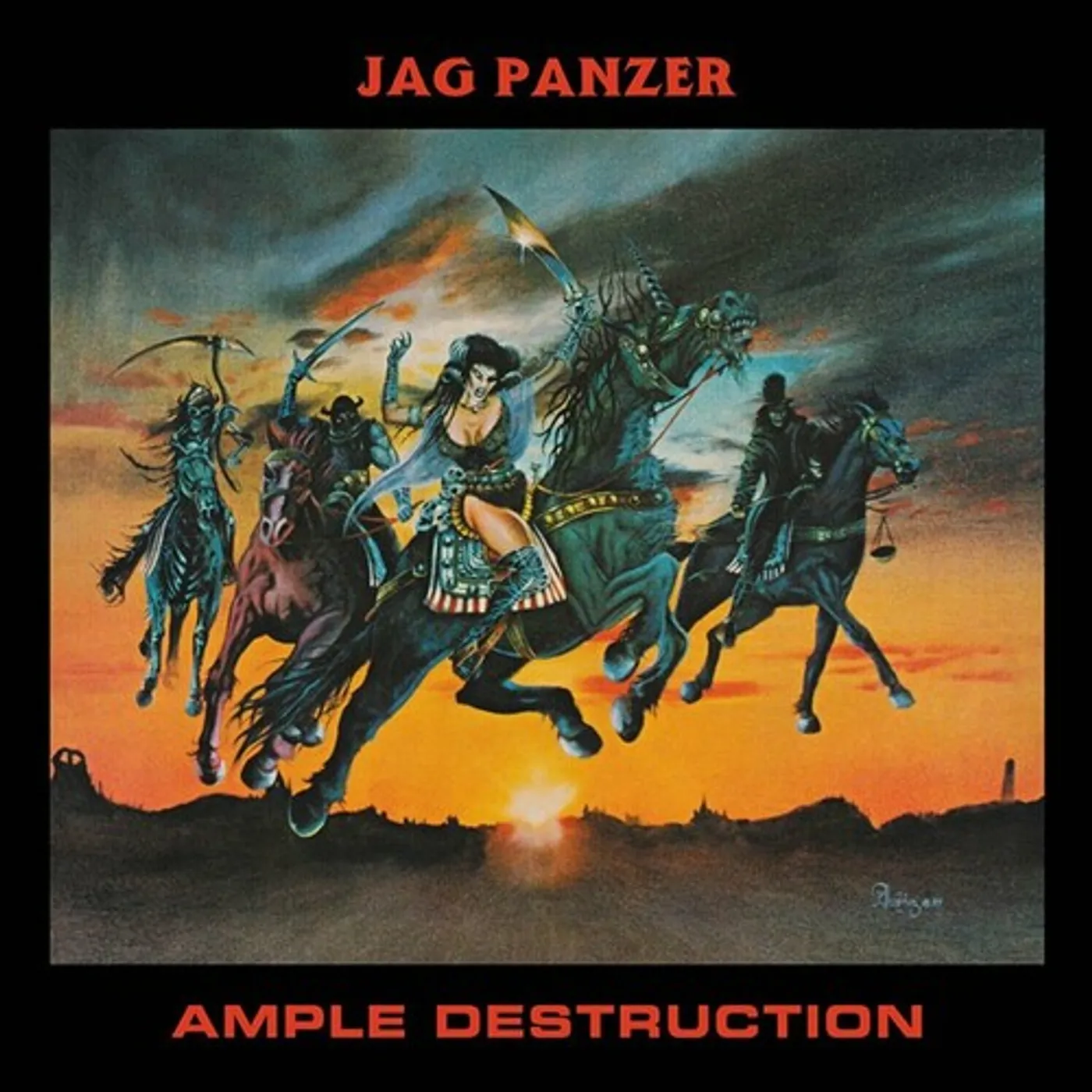 Jag Panzer AMPLE DESTRUCTION - SPLATTER Vinyl Record