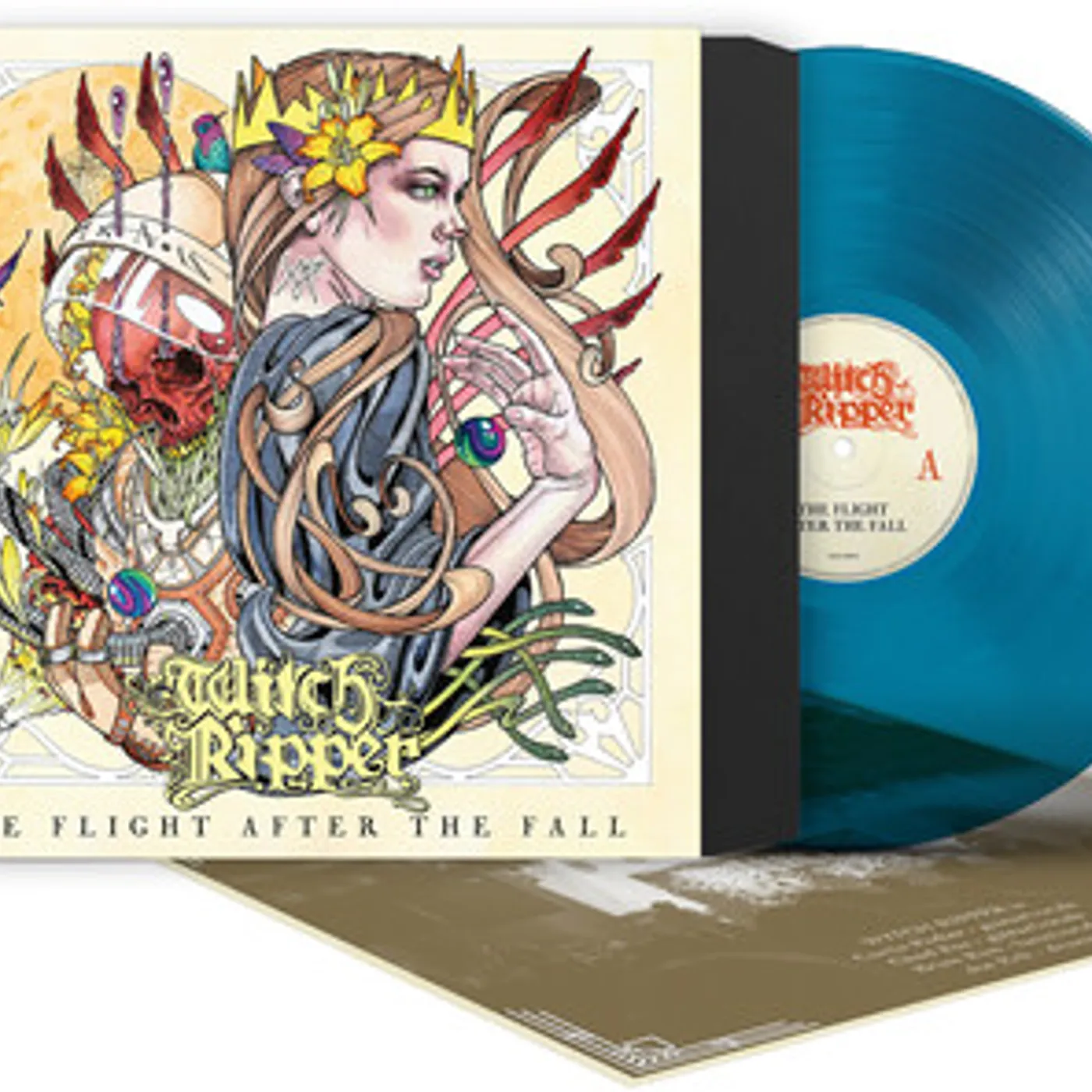 Witch Ripper FLIGHT AFTER THE FALL - SEA BLUE Vinyl Record
