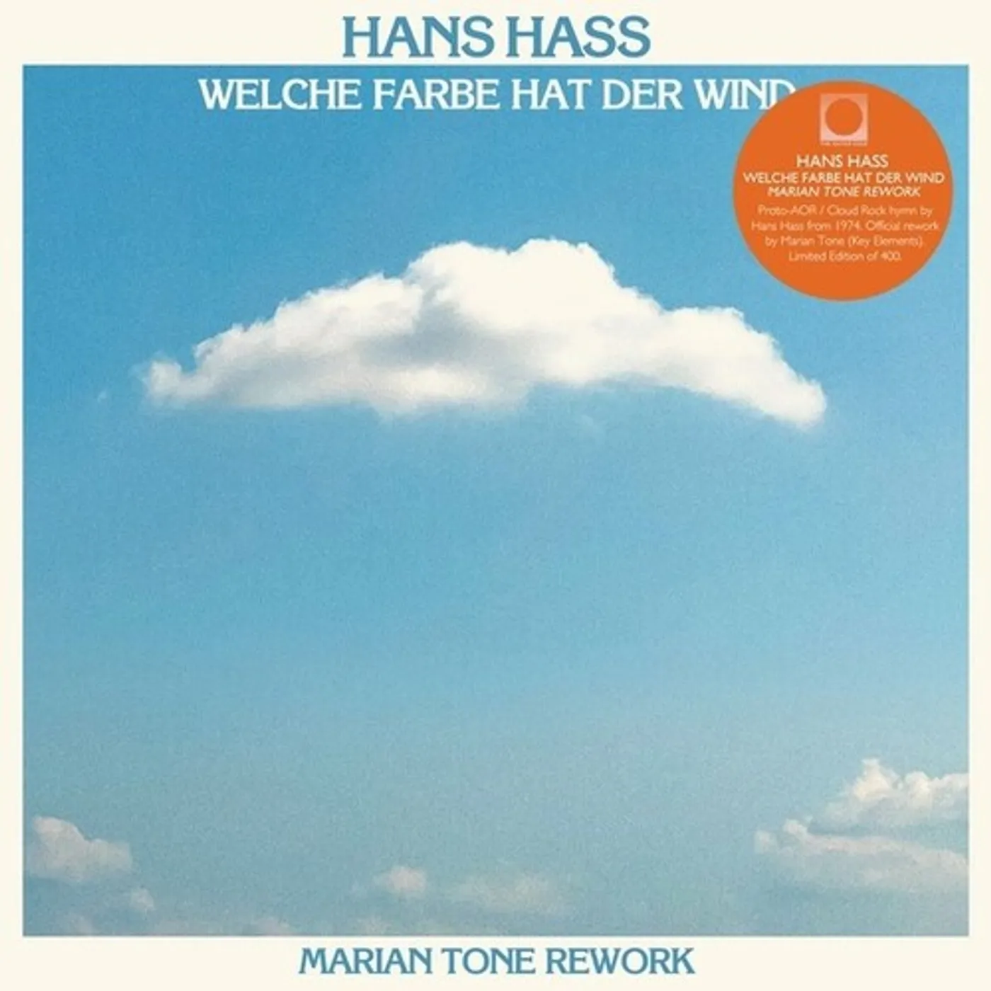 Hans Hass WELCHE FARBE HAT DER WIND (MARIAN TONE REWORK) Vinyl Record