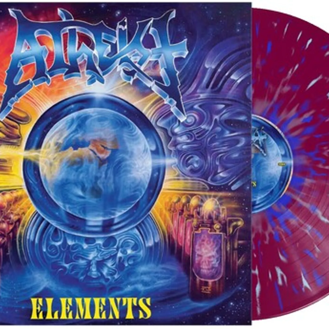 Atheist ELEMENTS - SPLATTER Vinyl Record