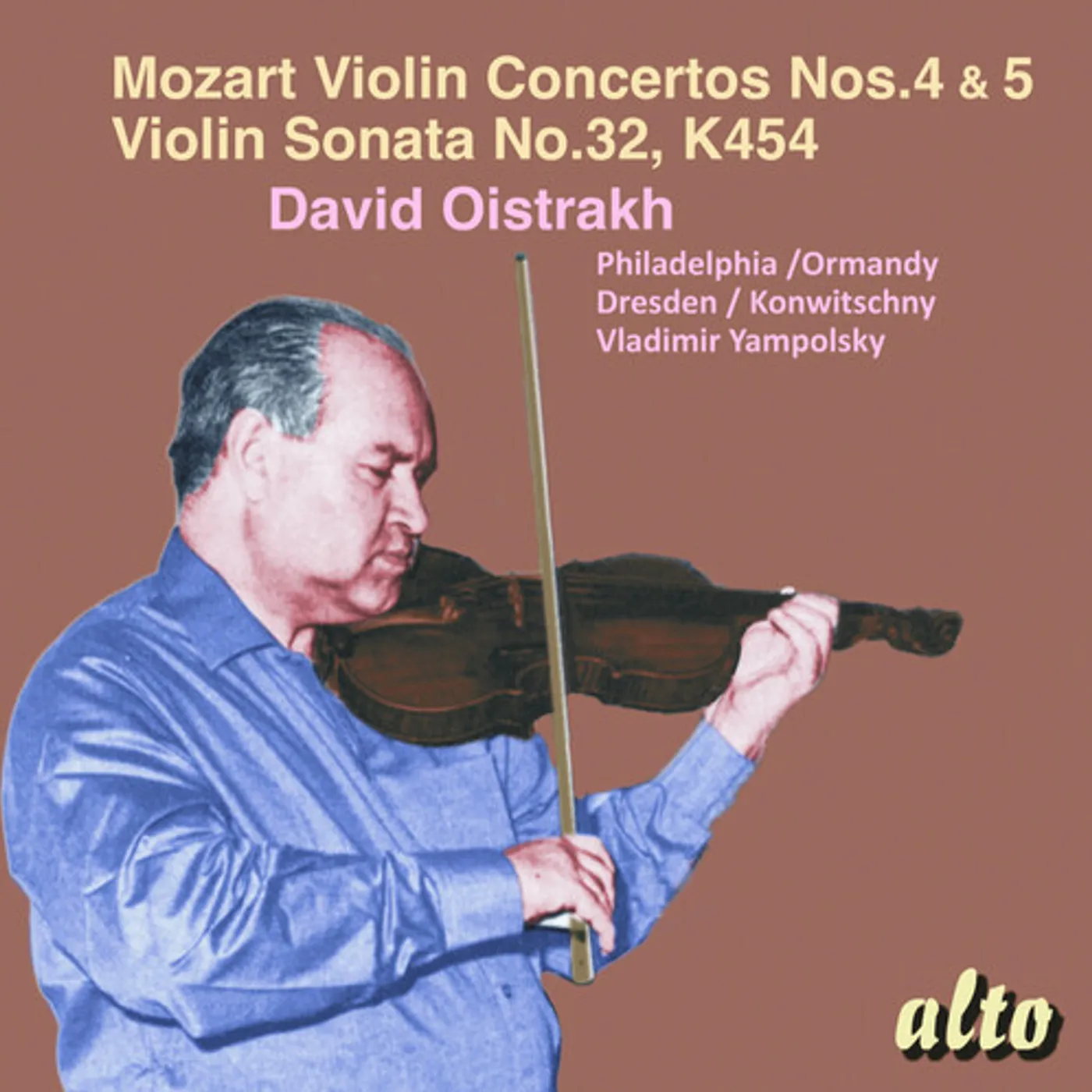 David Oistrakh MOZART VIOLIN CONCERTOS NOS. 4 & 5 PLUS VIOLIN CD