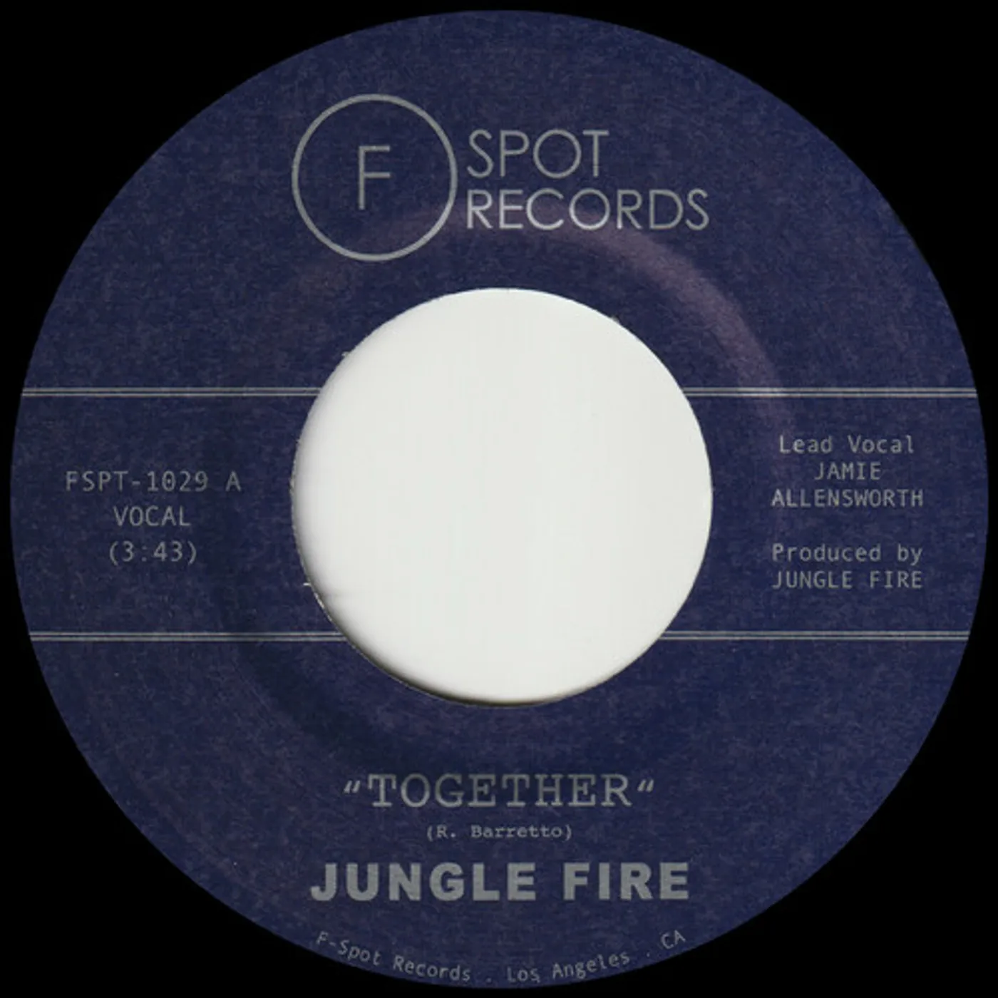 Jungle Fire TOGETHER B/W MOVIN' O Vinyl Record