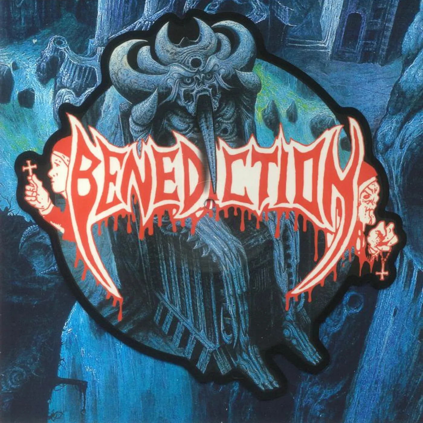 Benediction PAINTED SKULLS Vinyl Record