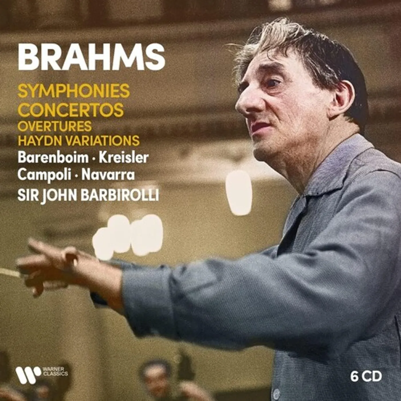 Sir John Barbirolli BRAHMS: SYMS CONCERTOS OVERTURES HAYDN VARIATIONS CD