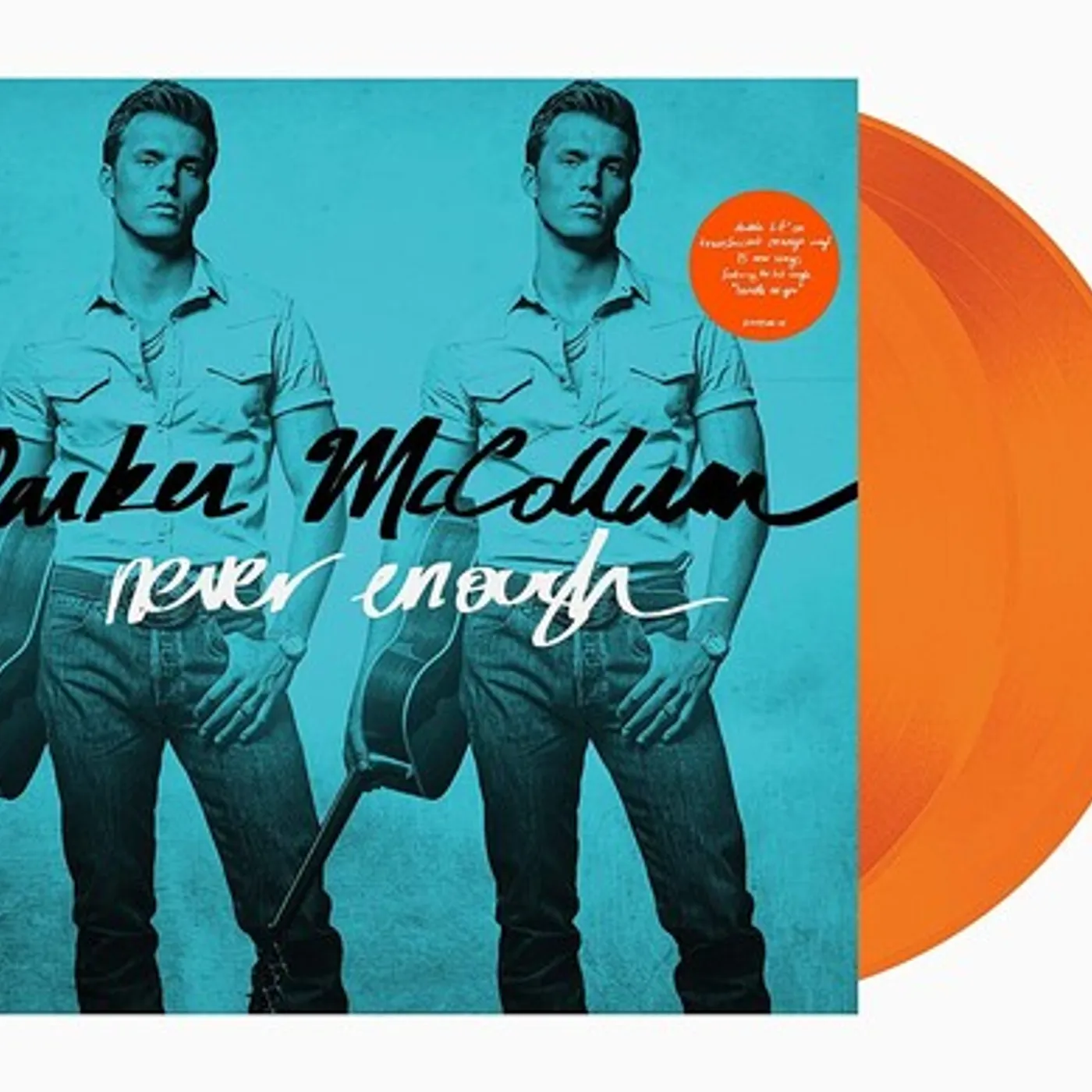 Parker McCollum Never Enough (2LP/Orange) Vinyl Record