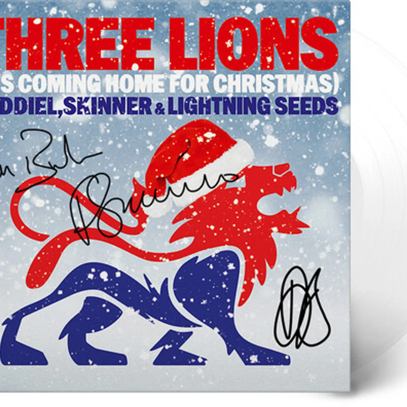 Baddiel, Skinner & Lightning Seeds THREE LIONS (IT'S COMING HOME FOR CHRISTMAS) Vinyl Record