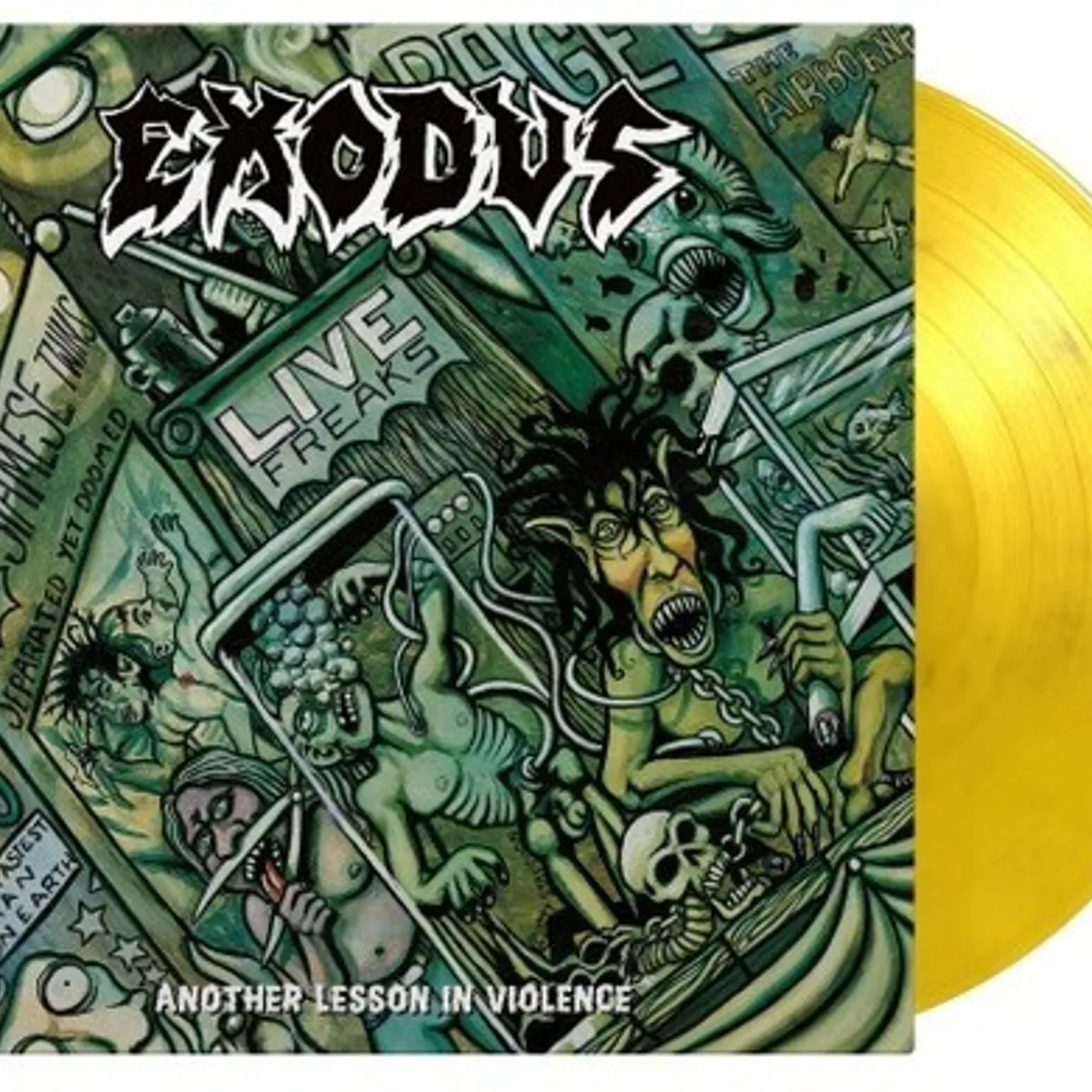 Exodus Another Lesson In Violence (Limited Edition/180g/Yellow & Black Marble) Vinyl Record