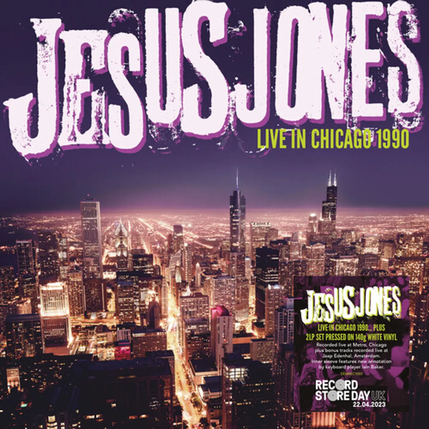 Jesus Jones LIVE IN CHICAGO 1990 Vinyl Record