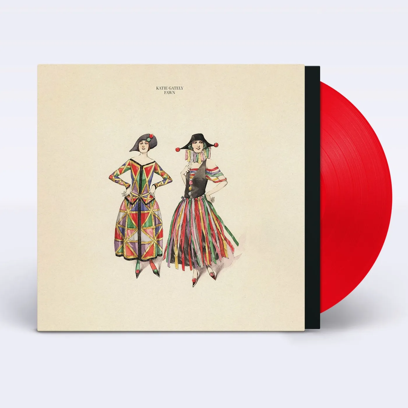 Katie Gately FAWN / BRUTE Vinyl Record - Clear Vinyl, 180 Gram Pressing, Red Vinyl