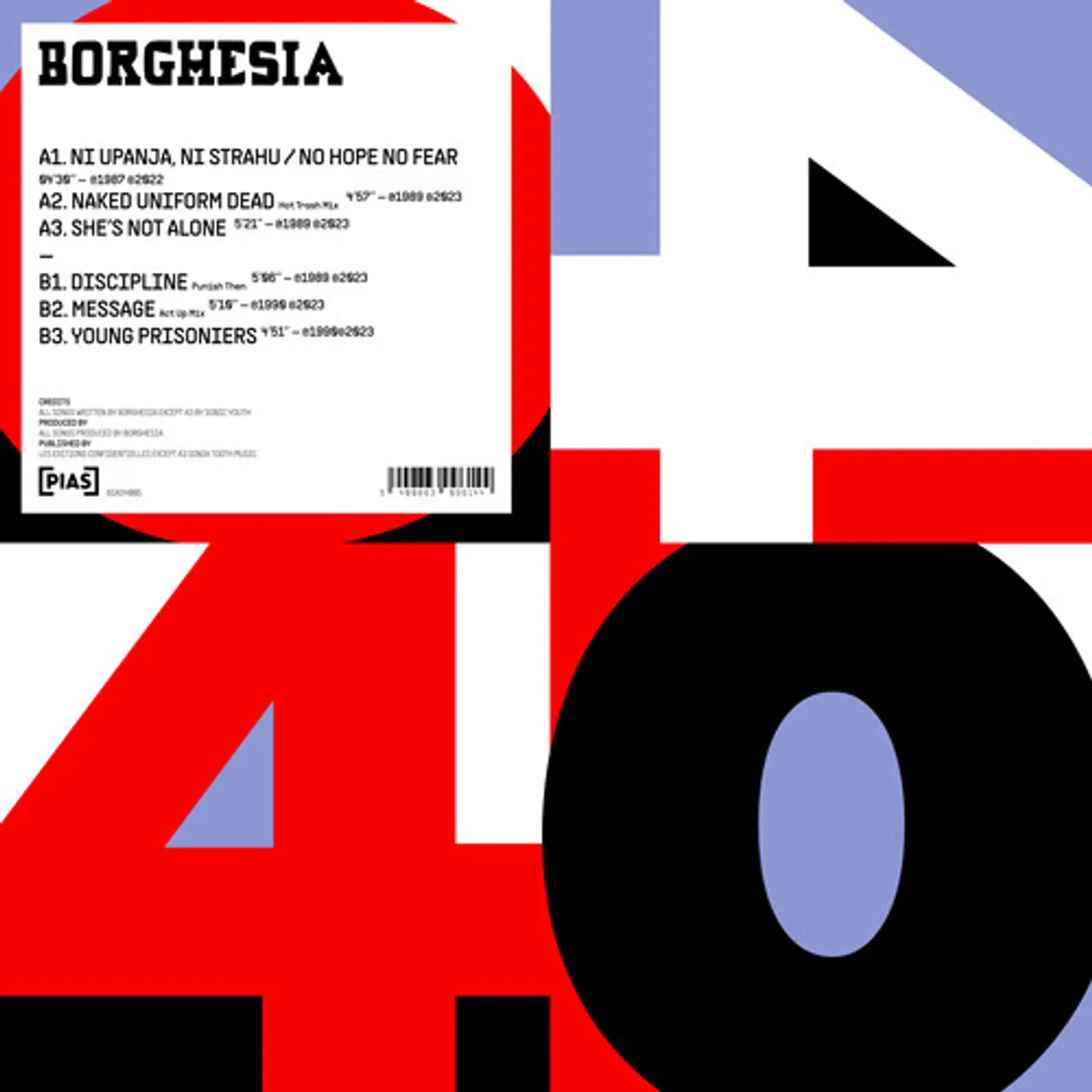 Borghesia - PIAS 40 Vinyl Record