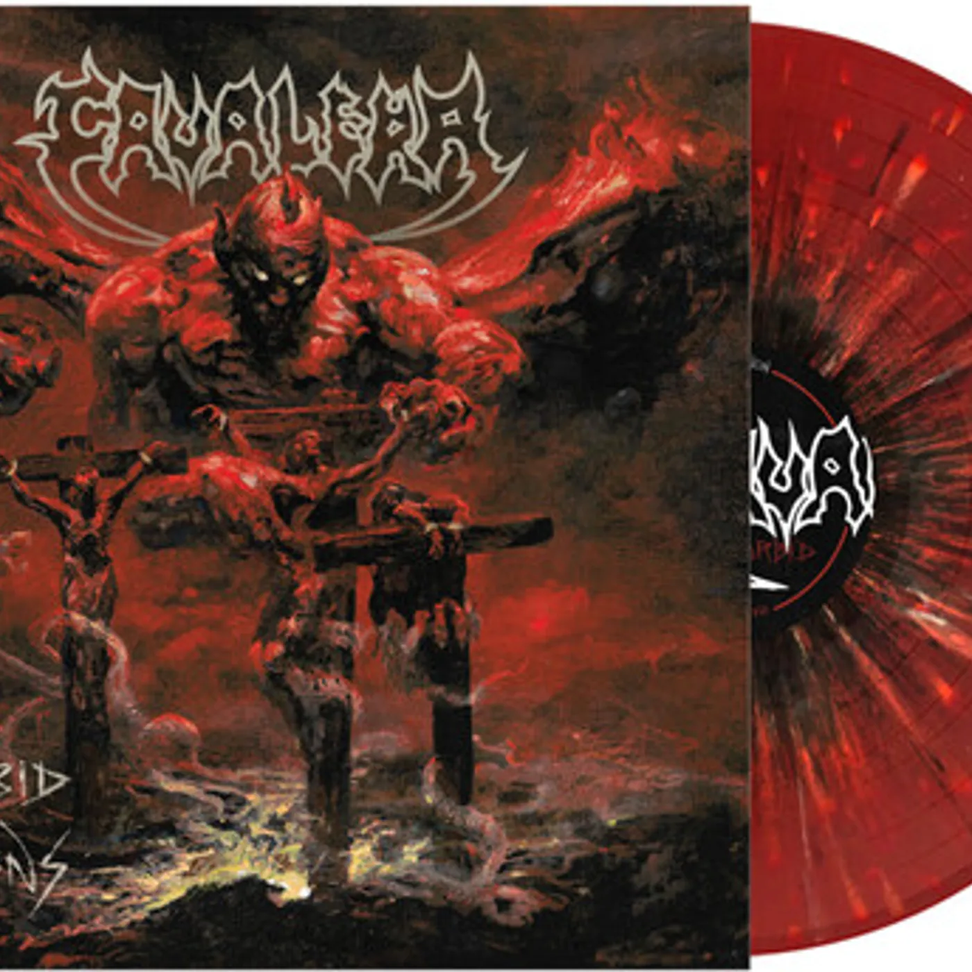Cavalera Conspiracy Morbid Visions - Red Black White Splatter Vinyl Record