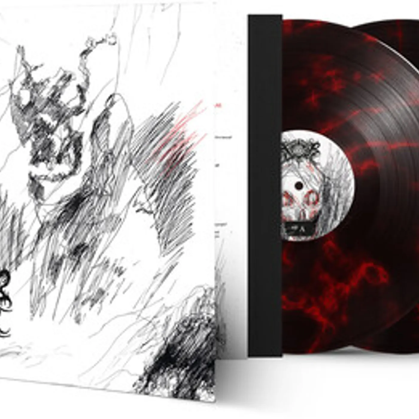 Xasthur Inevitably Dark (Red/Black Marble) Vinyl Record