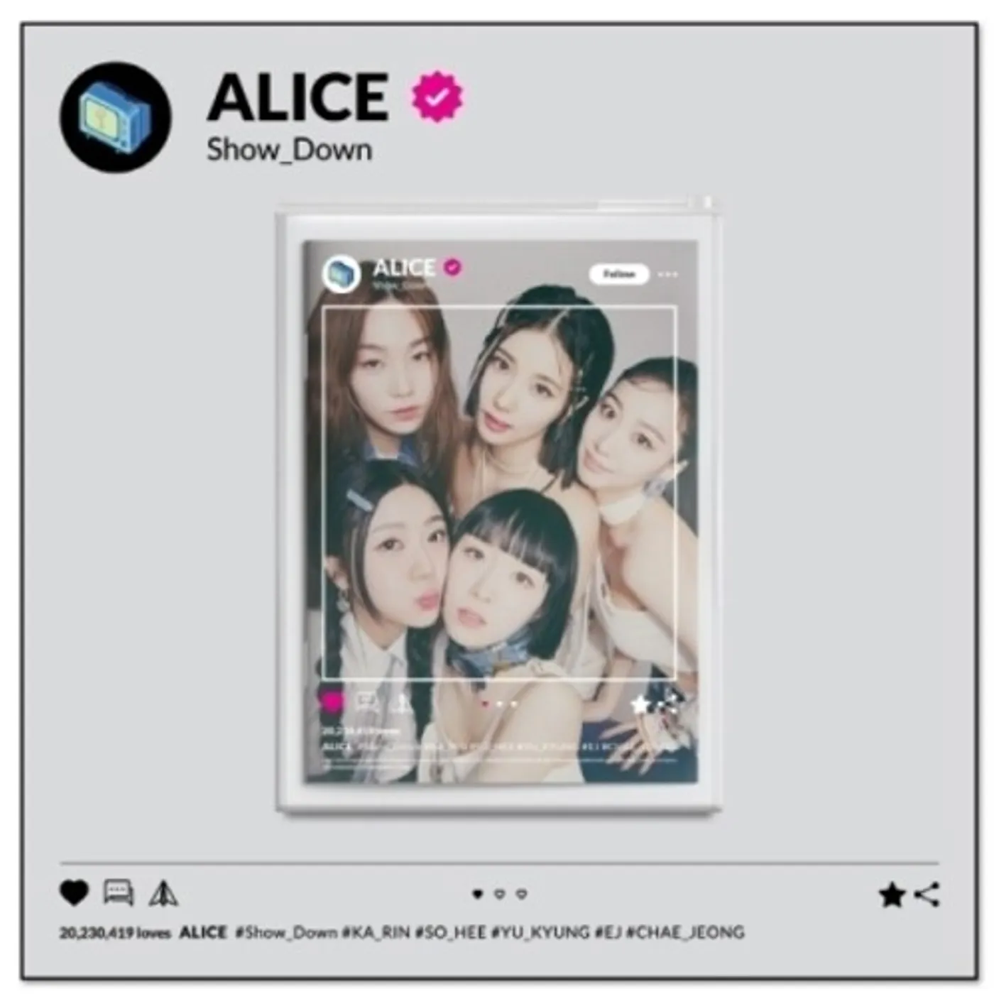 Alice SHOW DOWN CD