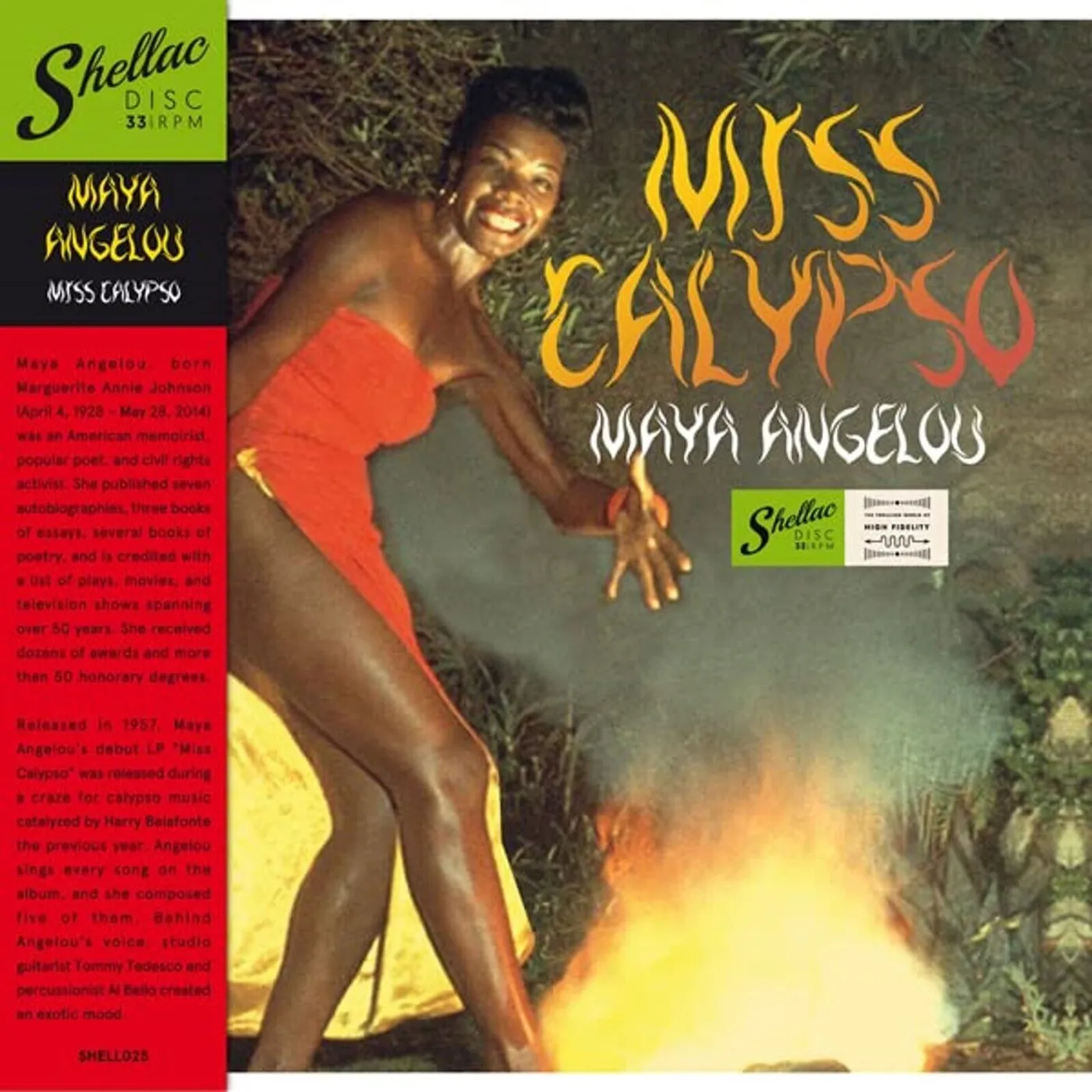 Maya Angelou MISS CALYPSO Vinyl Record