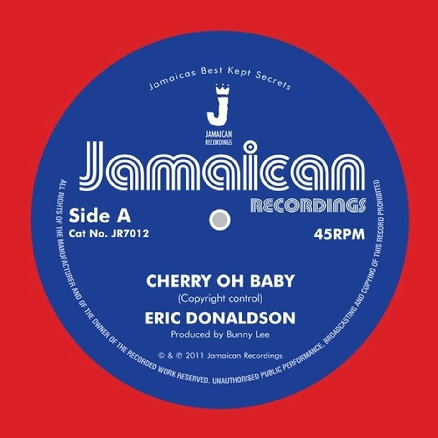Eric Donaldson CHERRY OH BABY Vinyl Record
