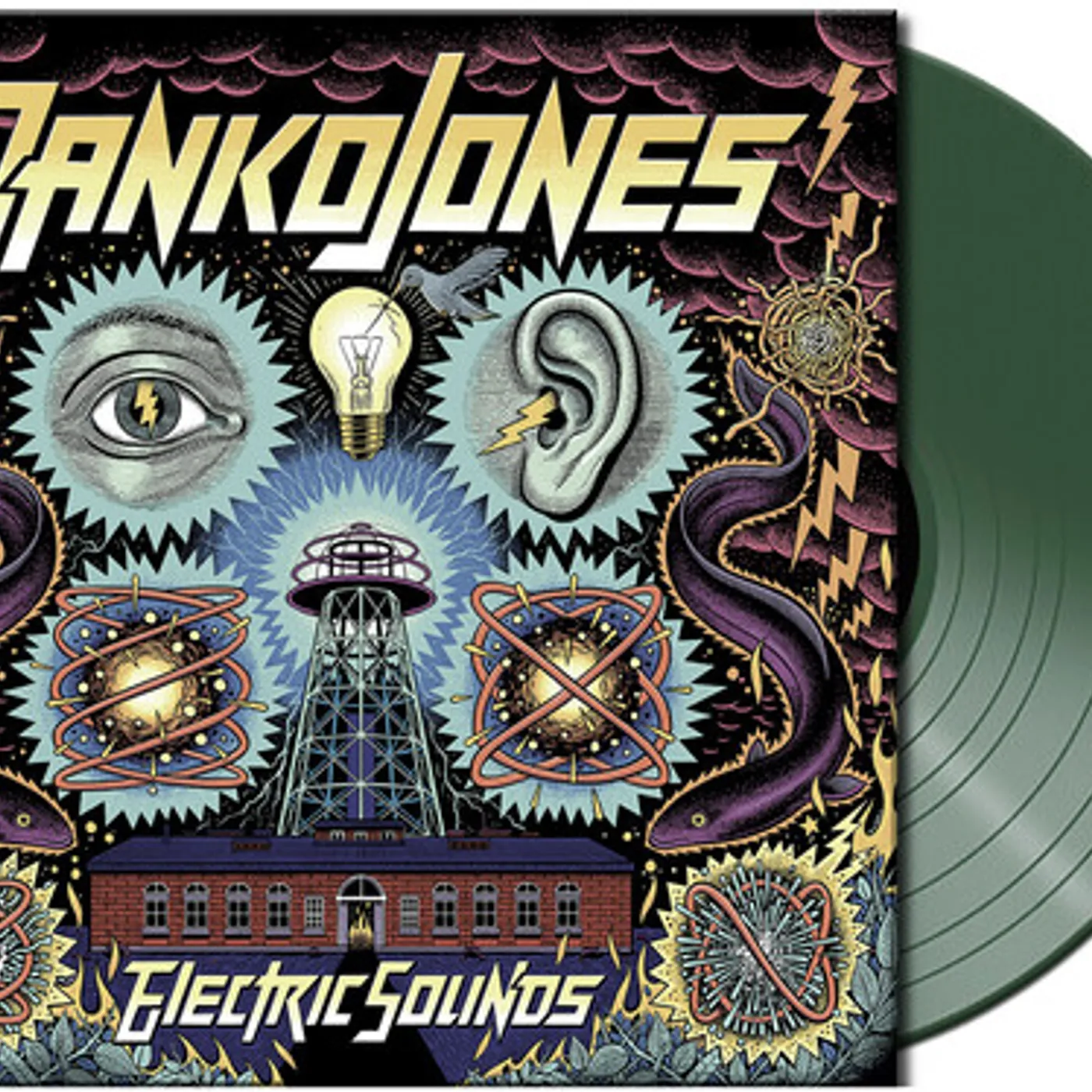 Danko Jones Electric Sounds - Dark Green Vinyl Record