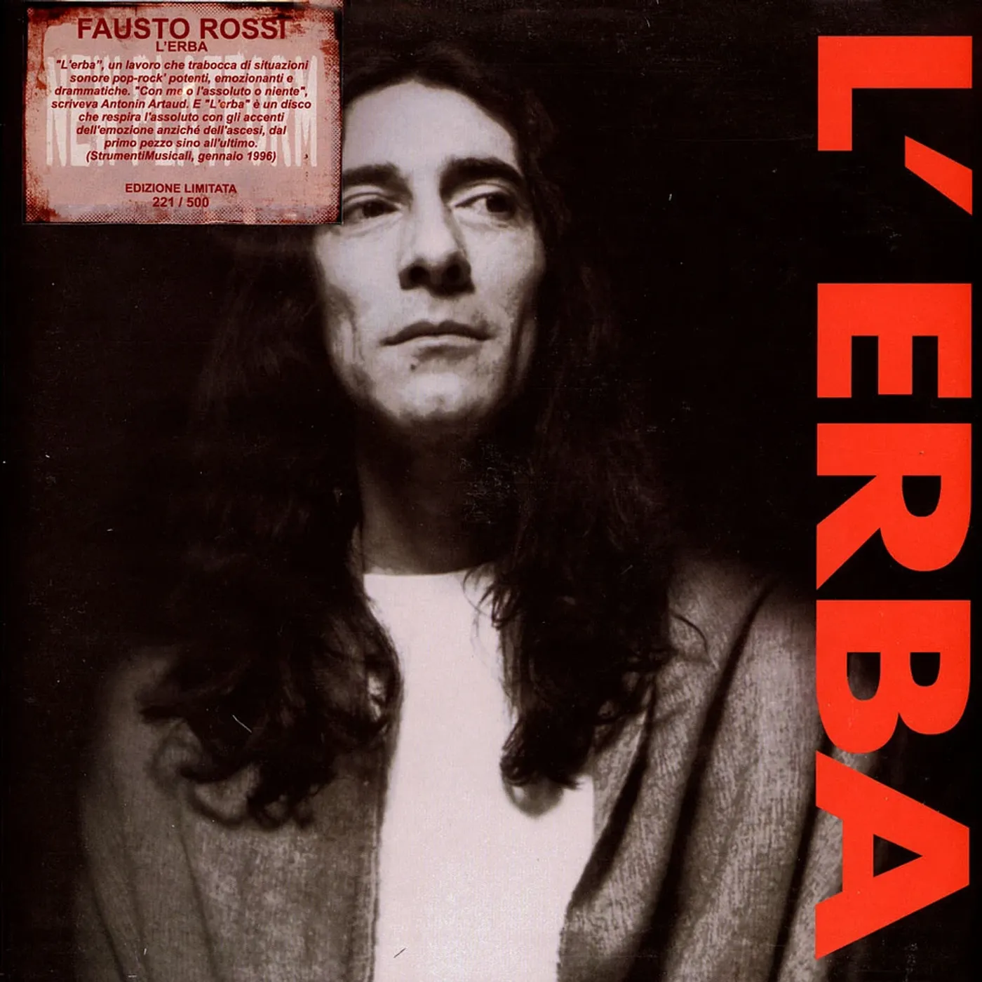 Fausto Rossi L'ERBA Vinyl Record