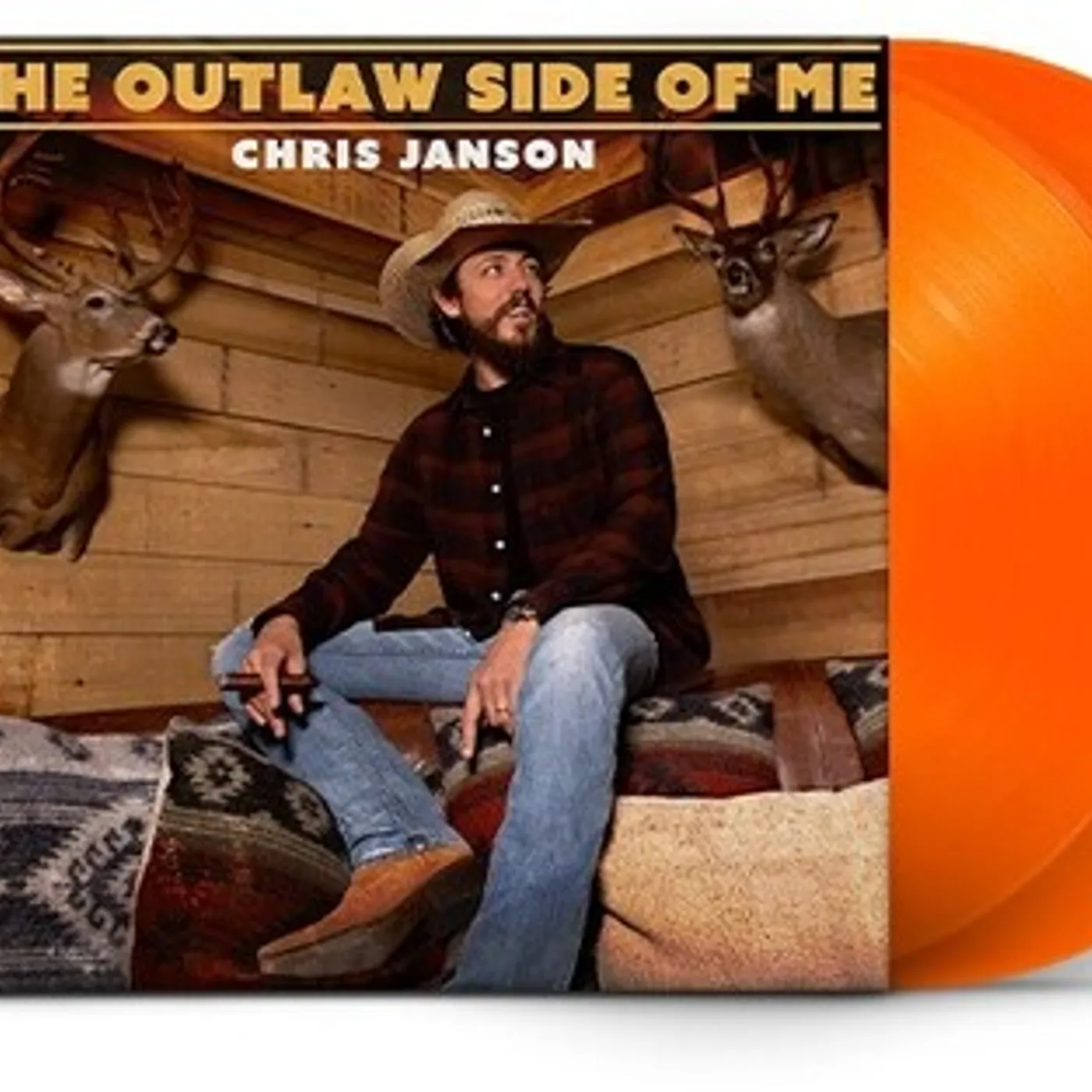 Chris Janson The Outlaw Side Of Me (Neon Orange) Vinyl Record