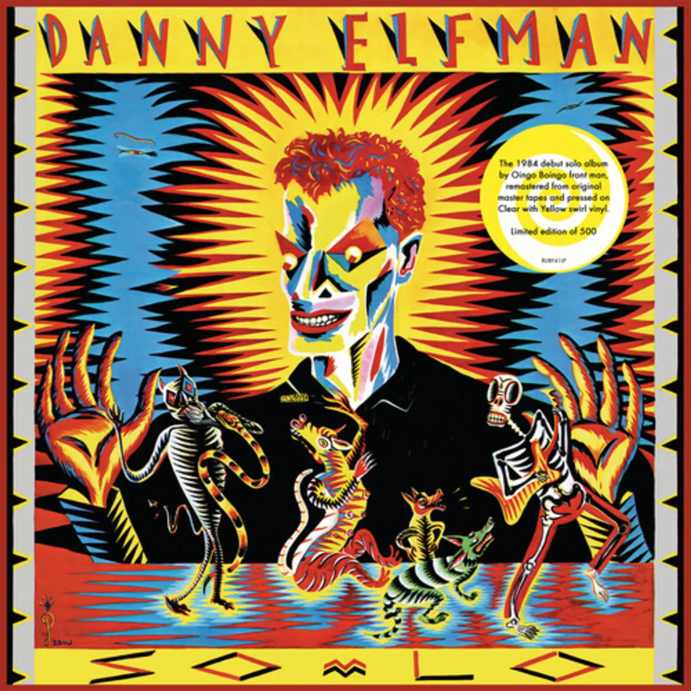 Danny Elfman So-lo - Yellow/black Vinyl Record