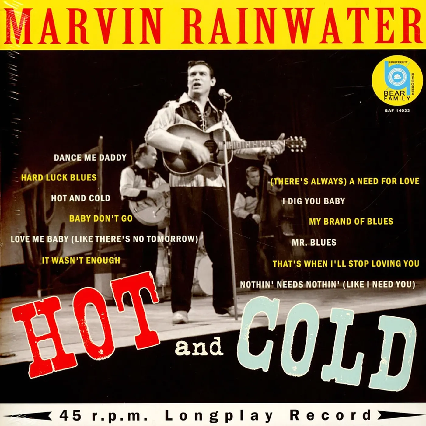 Marvin Rainwater HOT & COLD Vinyl Record