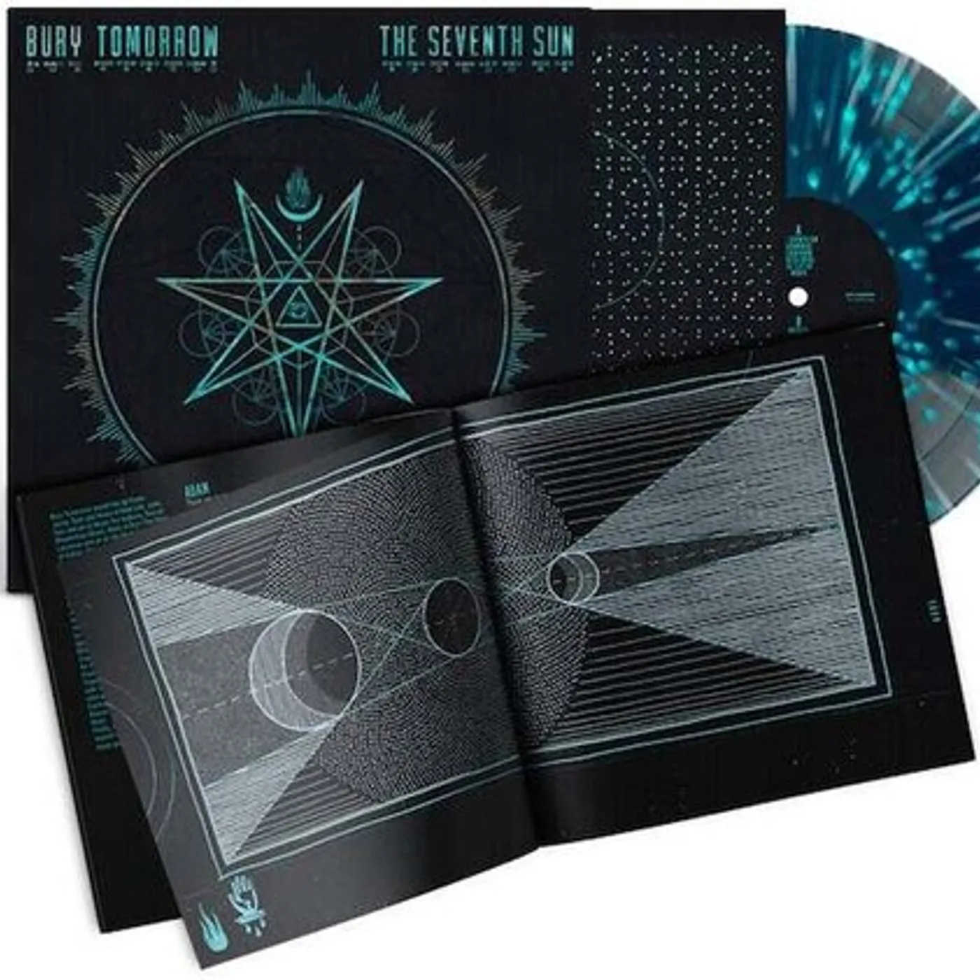 Bury Tomorrow Seventh Sun (Blue/ Teal Splatter Colored) Vinyl Record