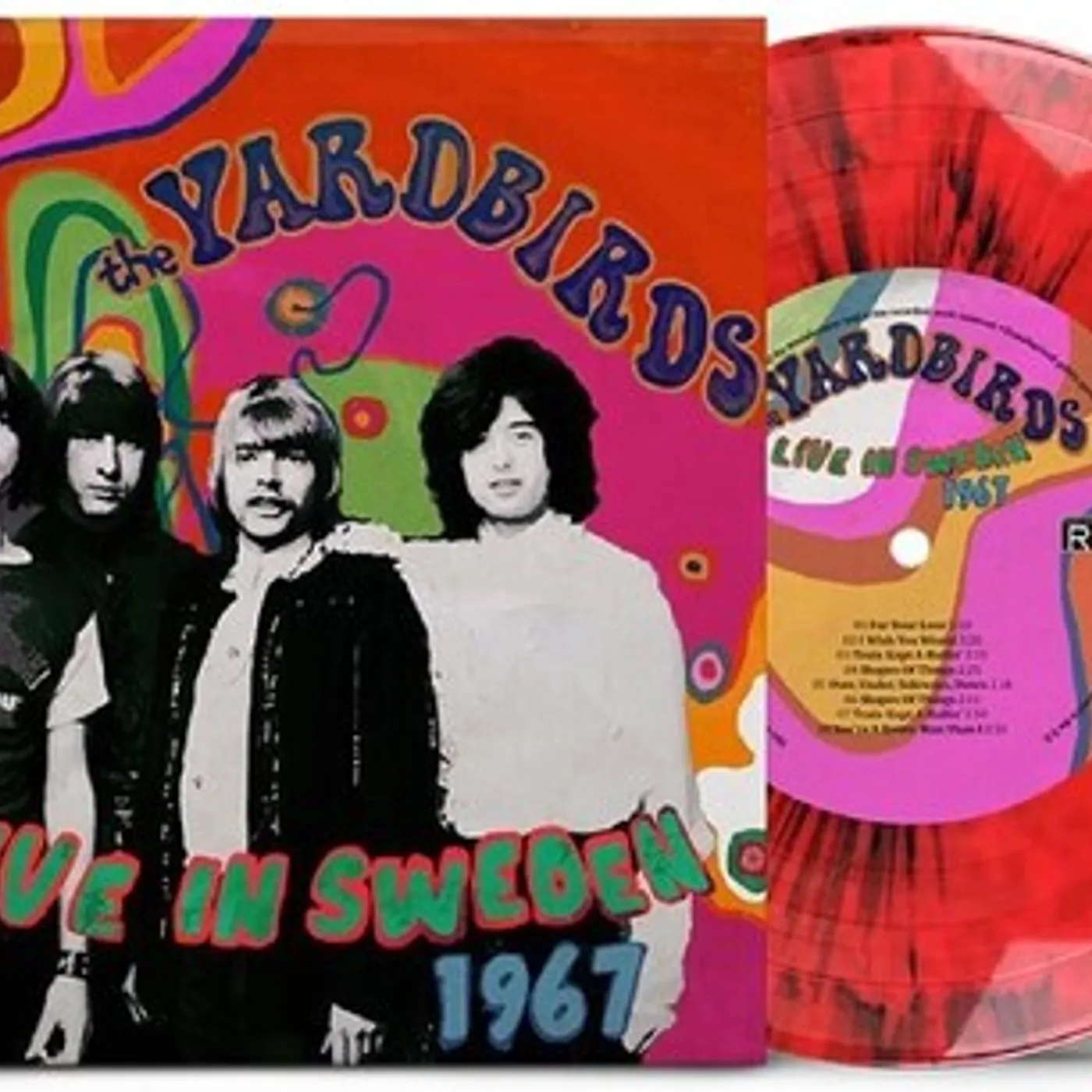 The Yardbirds Live in Sweden 1967 Vinyl Record