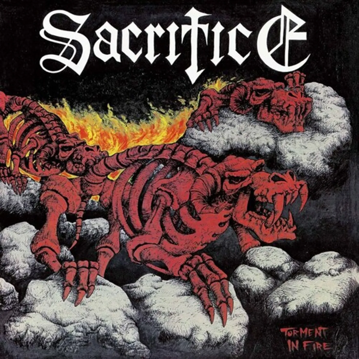 Sacrifice TORMENT IN FIRE - CLEAR RED/YELLOW Vinyl Record