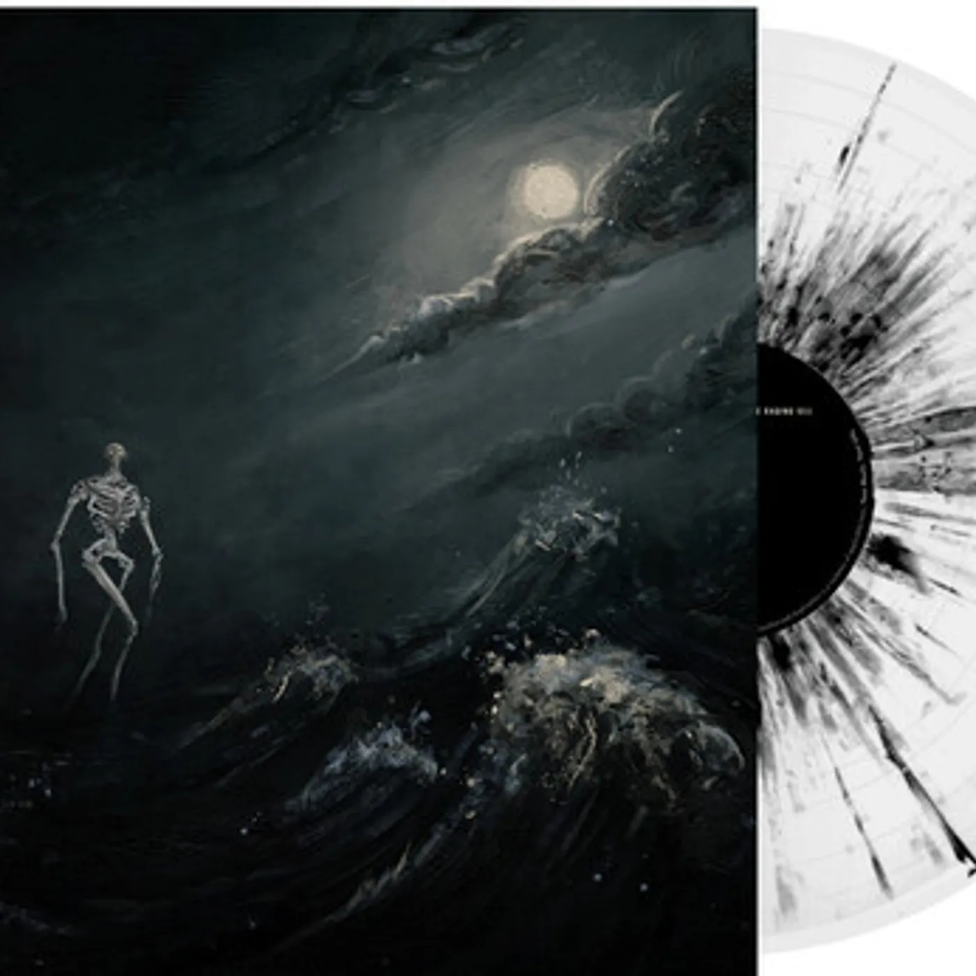 Broadside Into The Raging Sea  (White & Black Splatter) Vinyl Record