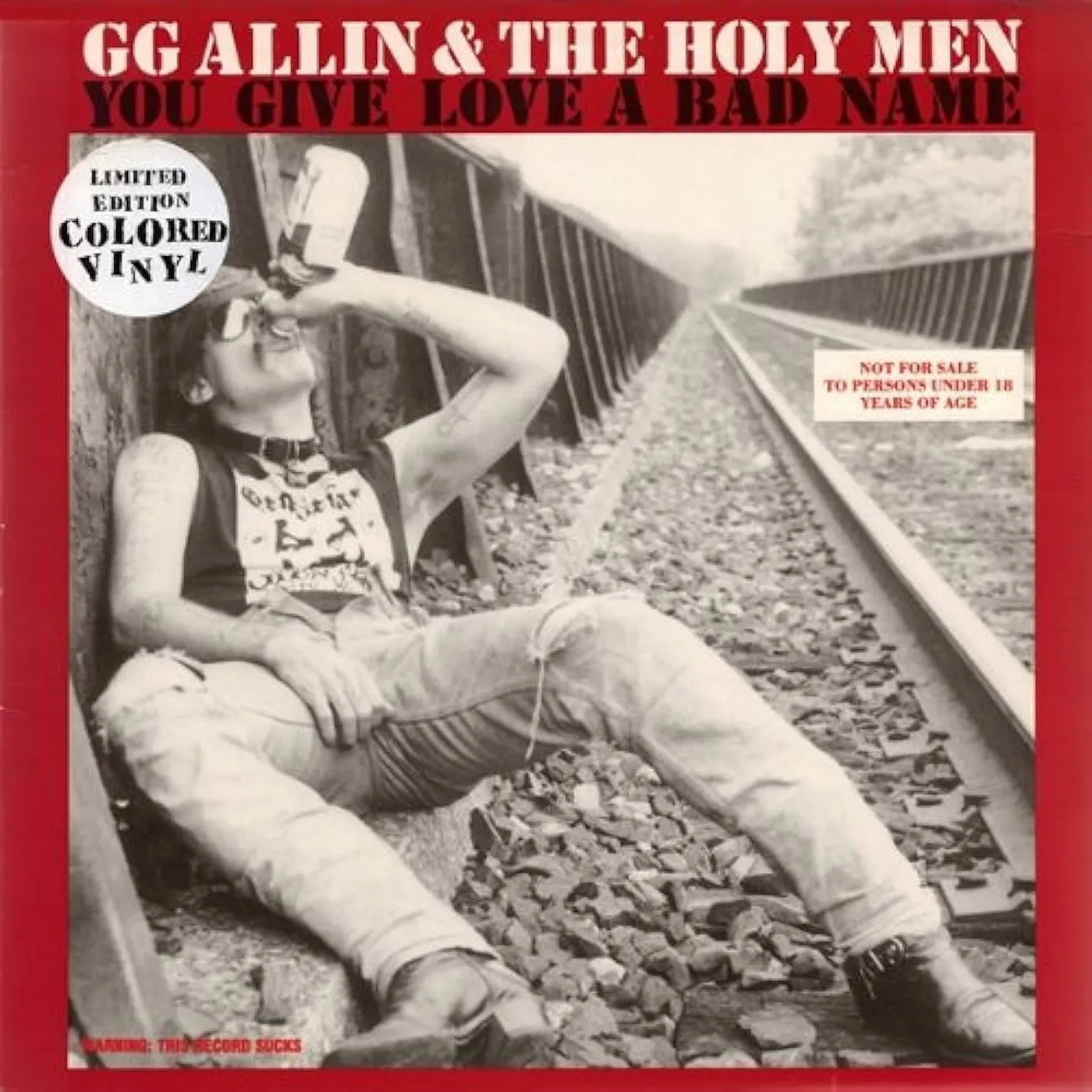 GG Allin YOU GIVE LOVE A BAD NAME Vinyl Record