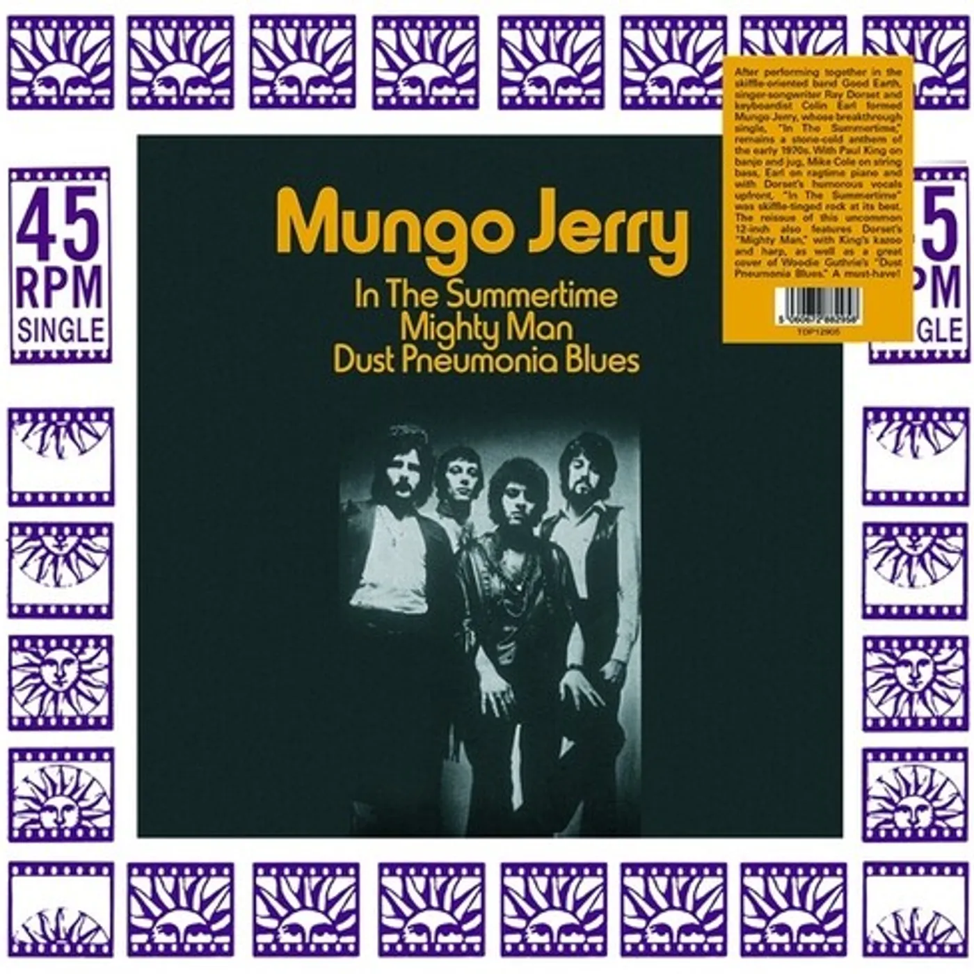Mungo Jerry In the Summertime Vinyl Record