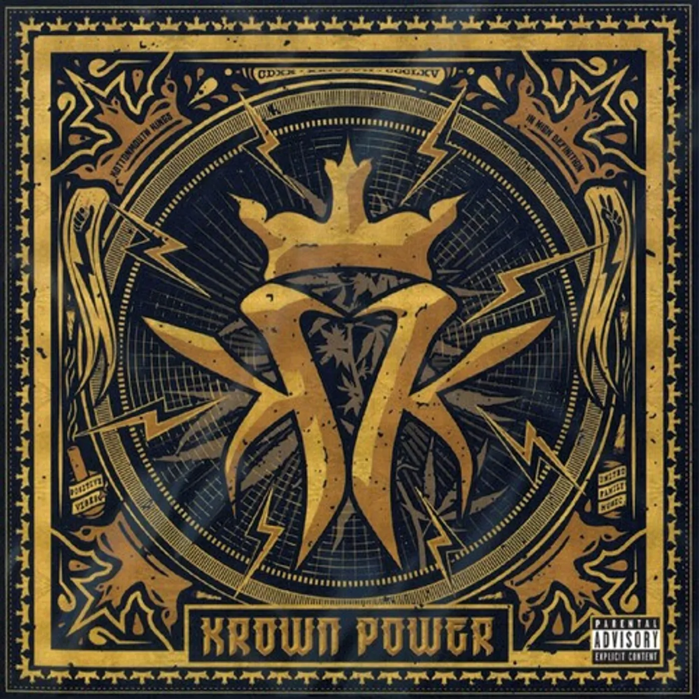 Kottonmouth Kings KROWN POWER - BLACK/GOLD SPLATTER Vinyl Record