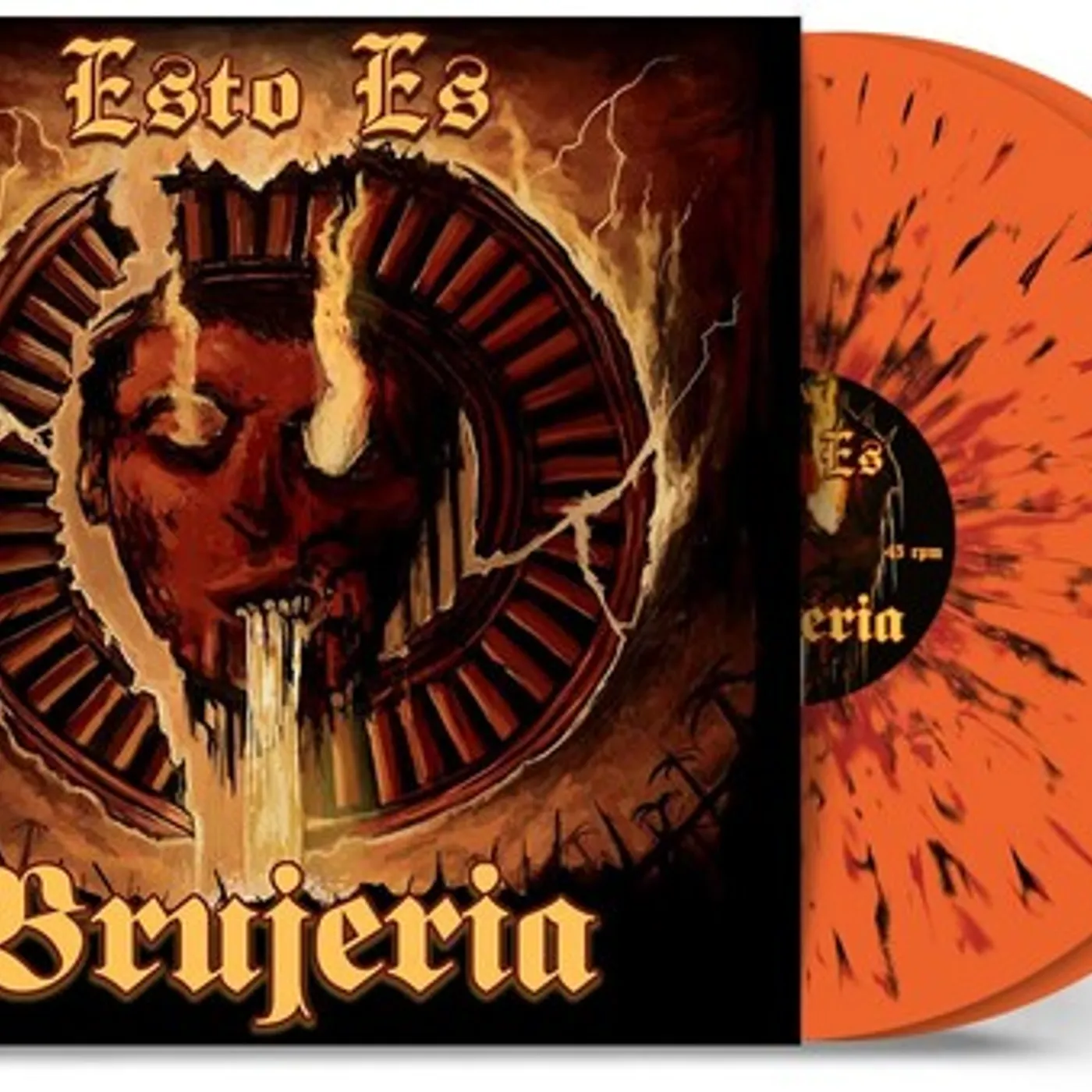 ESTO ES BRUJERIA - ORANGE RED & BLACK SPLATTER Vinyl Record