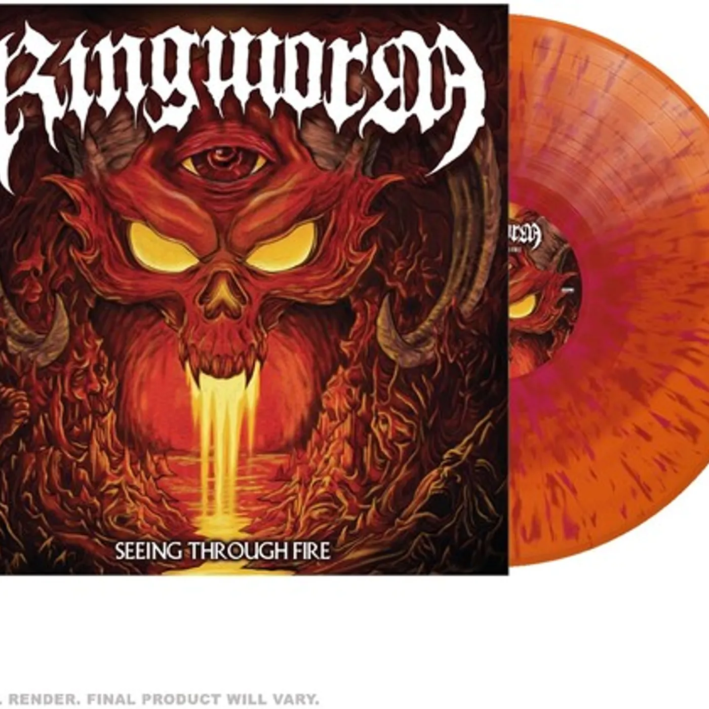 Ringworm SEEING THROUGH FIRE Vinyl Record