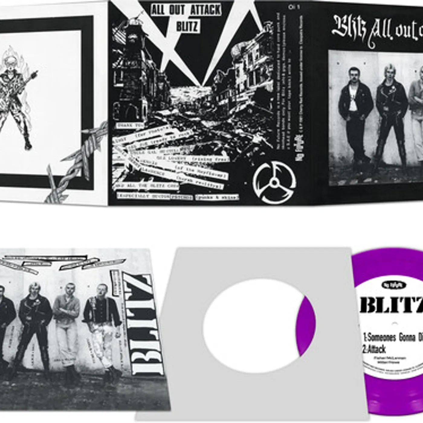 Blitz All Out Attack - Purple Vinyl Record