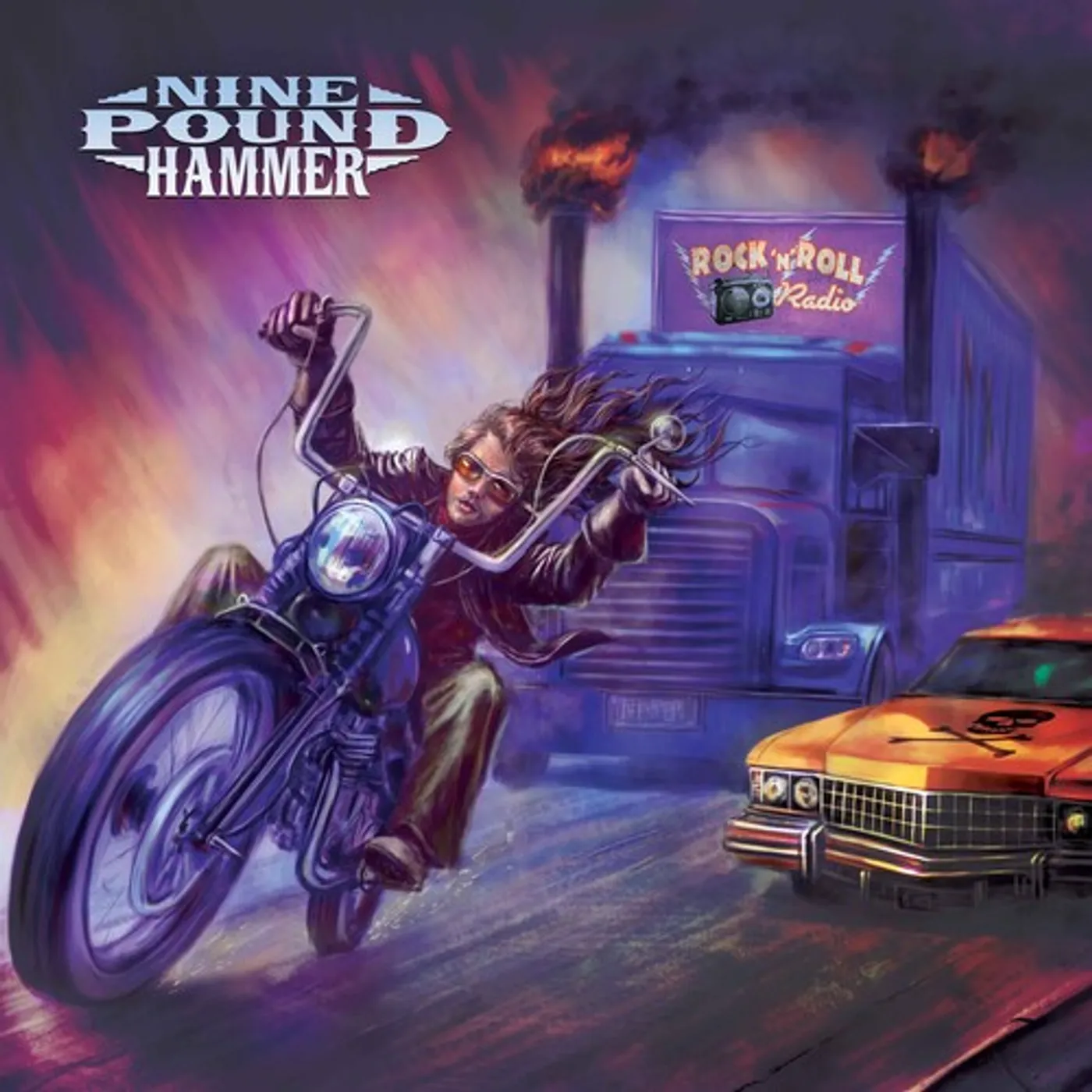 Nine Pound Hammer Rock N' Roll Radio - Purple Vinyl Record